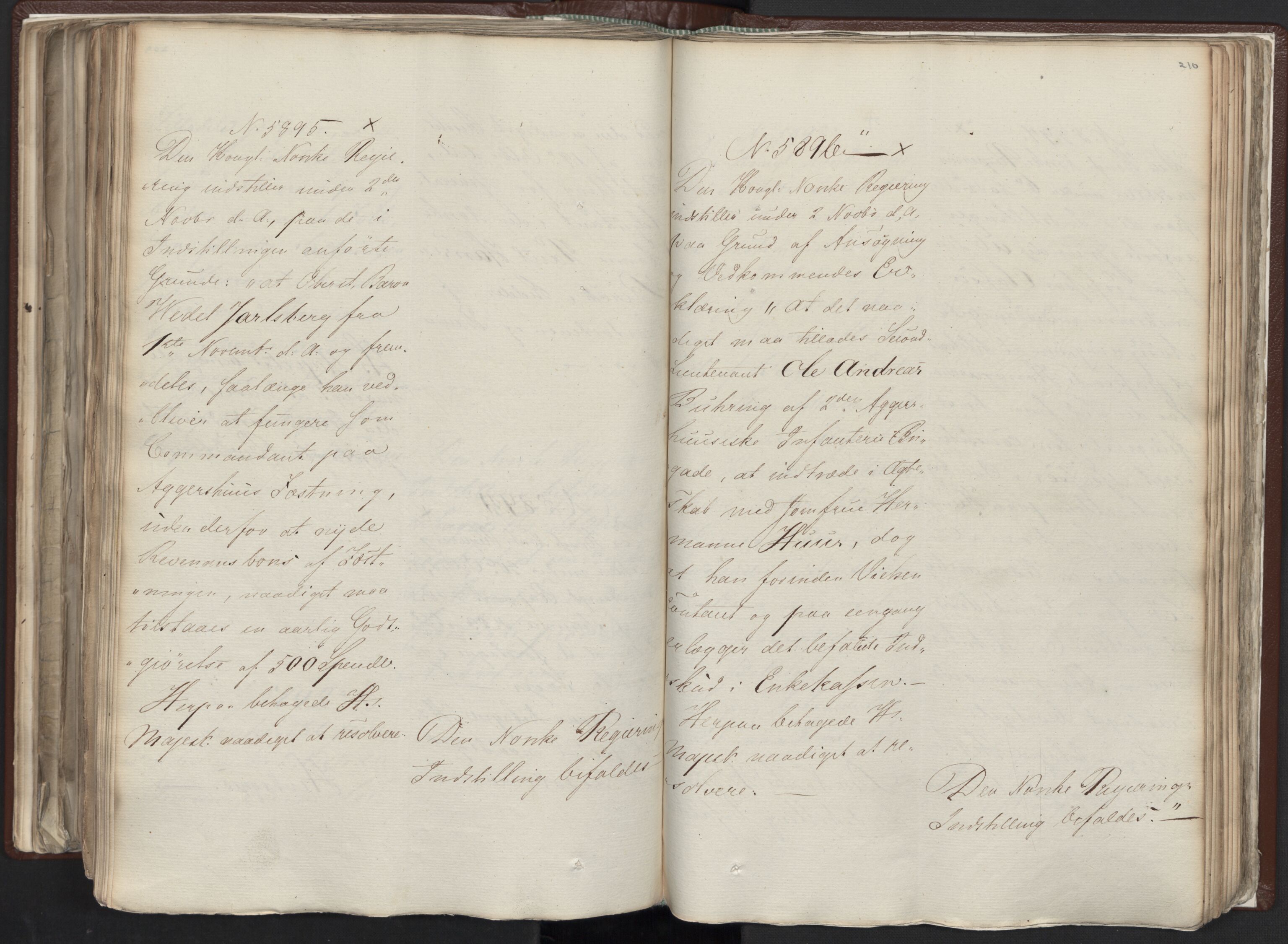 Statsrådssekretariatet, AV/RA-S-1001/A/Ab/L0012: Kgl. res. nr. 5679-6008 II, 1821, p. 209b-210a