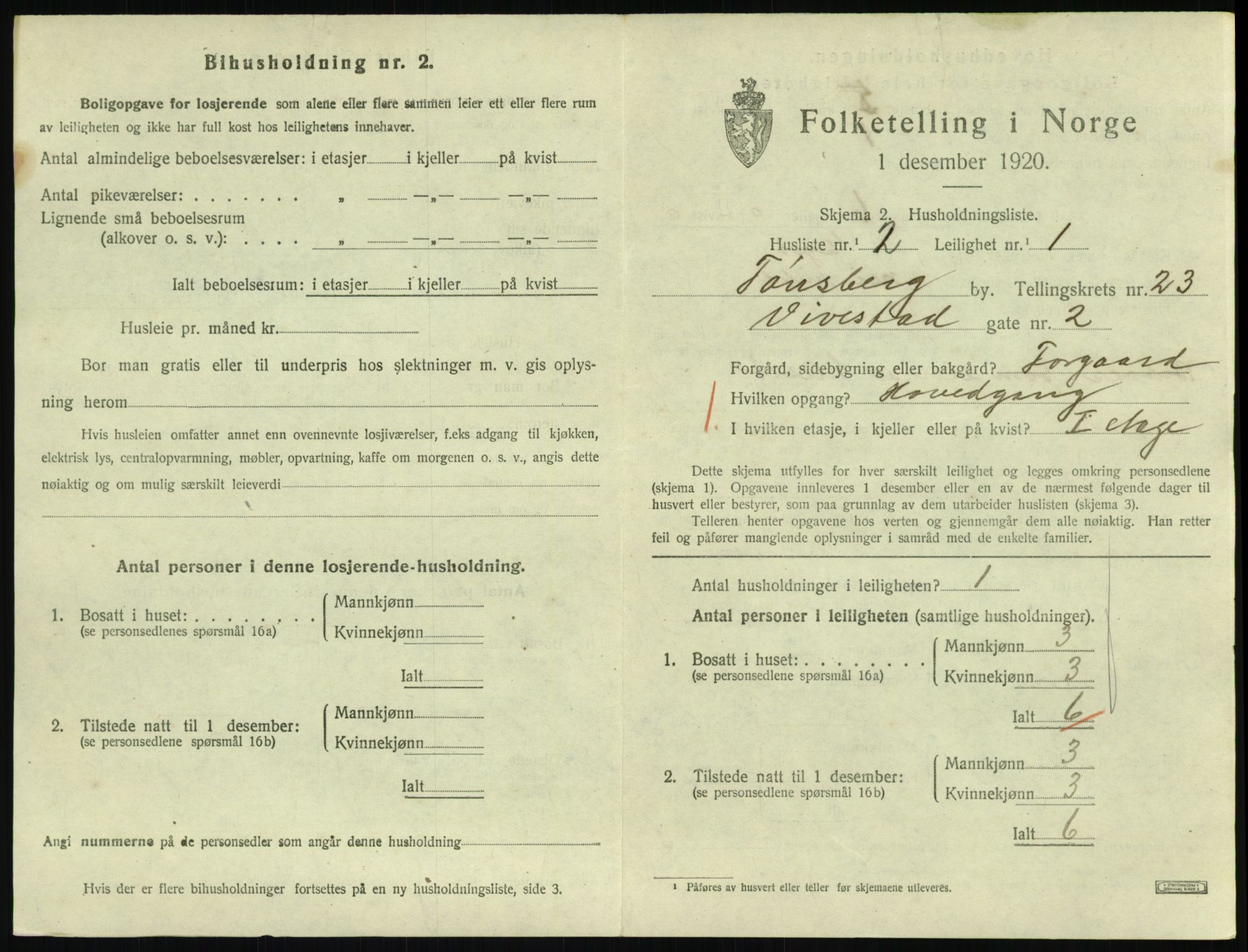 SAKO, 1920 census for Tønsberg, 1920, p. 8149