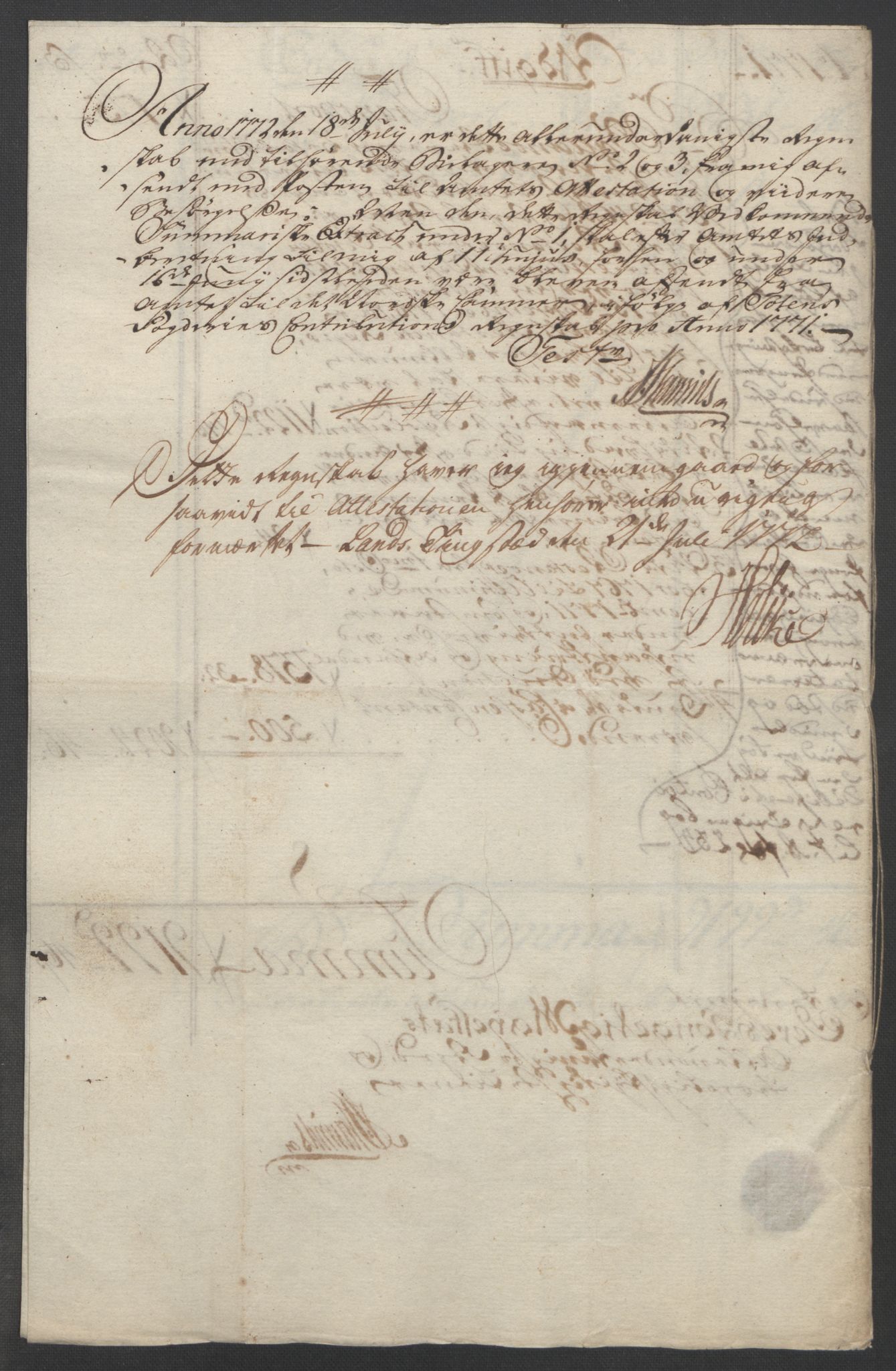 Rentekammeret inntil 1814, Reviderte regnskaper, Fogderegnskap, AV/RA-EA-4092/R19/L1399: Fogderegnskap Toten, Hadeland og Vardal, 1762-1783, p. 223