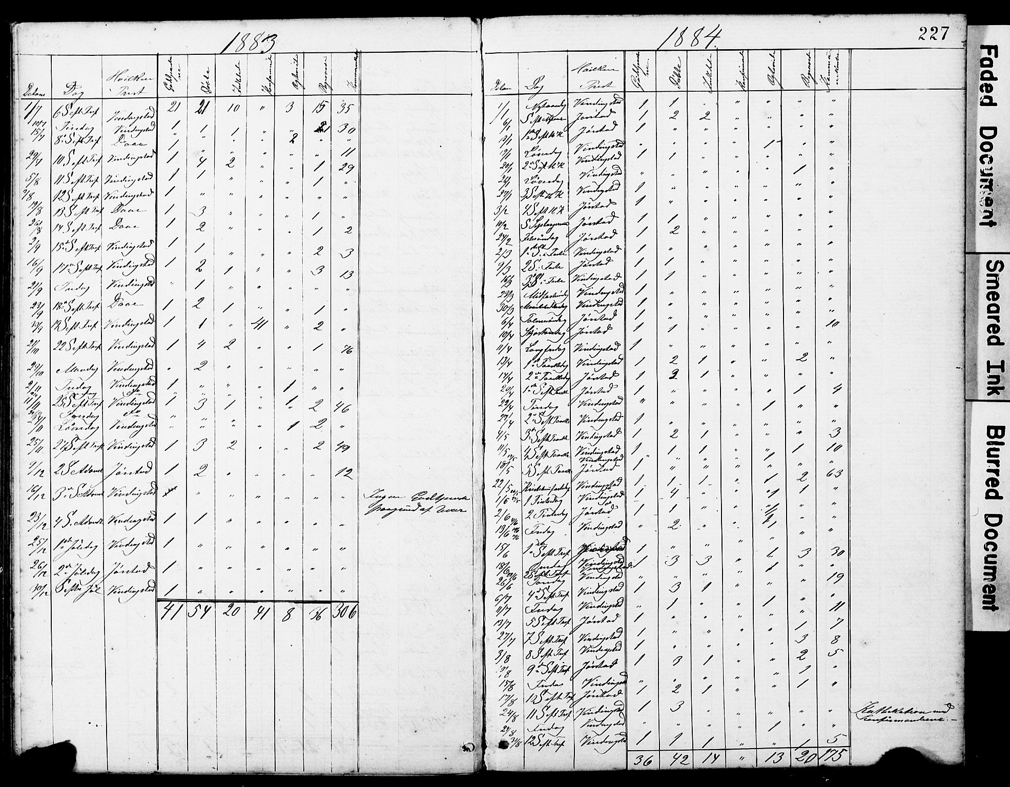 Ministerialprotokoller, klokkerbøker og fødselsregistre - Sør-Trøndelag, AV/SAT-A-1456/634/L0541: Parish register (copy) no. 634C03, 1874-1891, p. 227