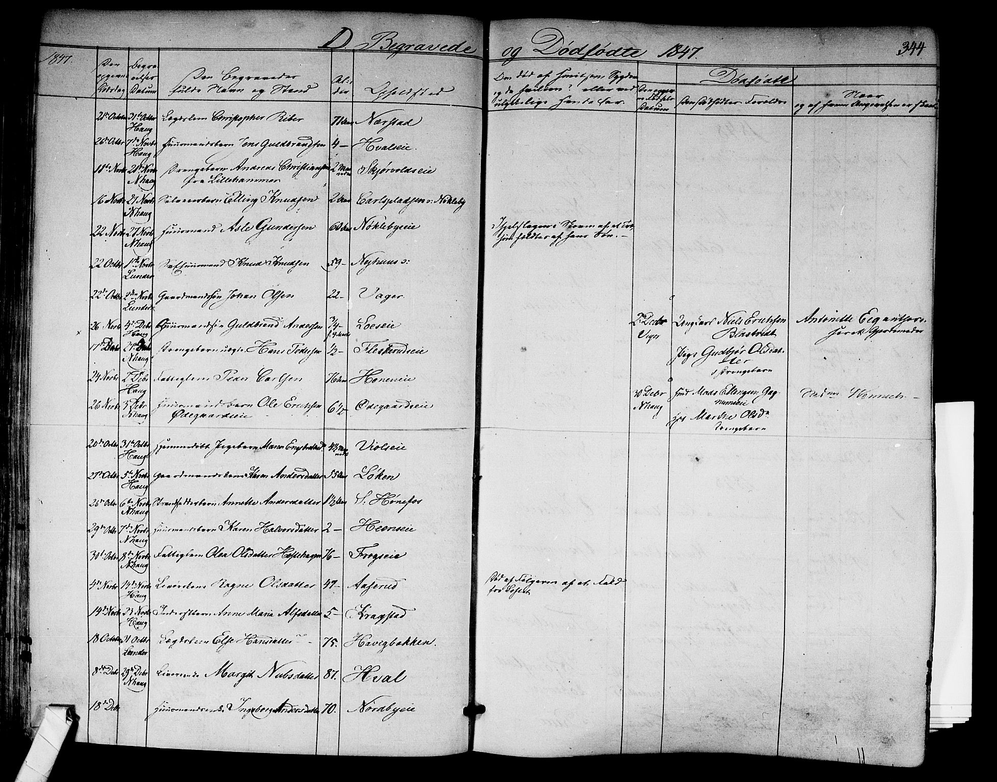 Norderhov kirkebøker, AV/SAKO-A-237/F/Fa/L0011: Parish register (official) no. 11, 1847-1856, p. 344