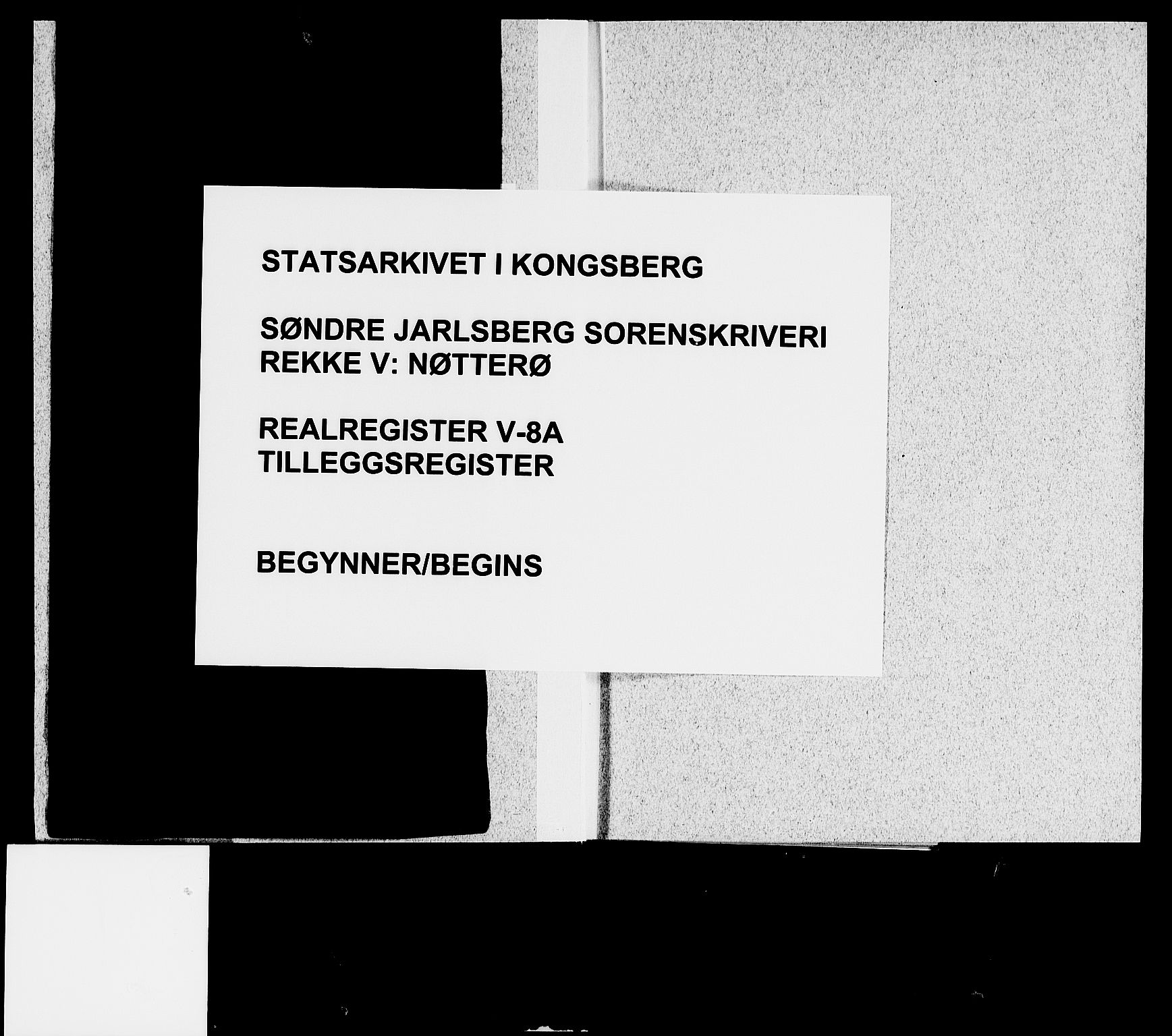 Søndre Jarlsberg sorenskriveri, SAKO/A-129/G/Gb/Gbe/L0008A: Mortgage register no. V 8a