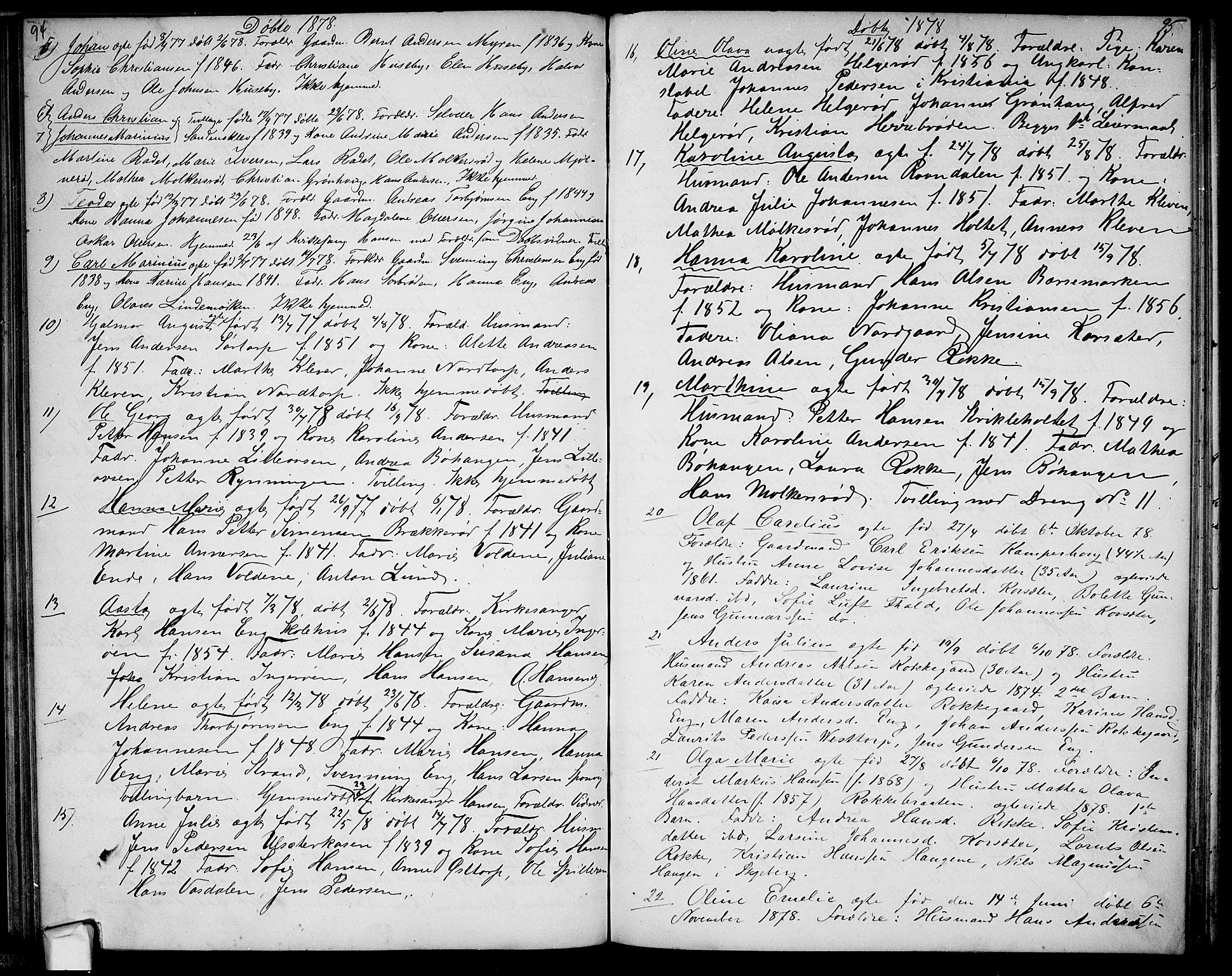 Berg prestekontor Kirkebøker, SAO/A-10902/G/Gc/L0002: Parish register (copy) no. III 2, 1856-1887, p. 94-95