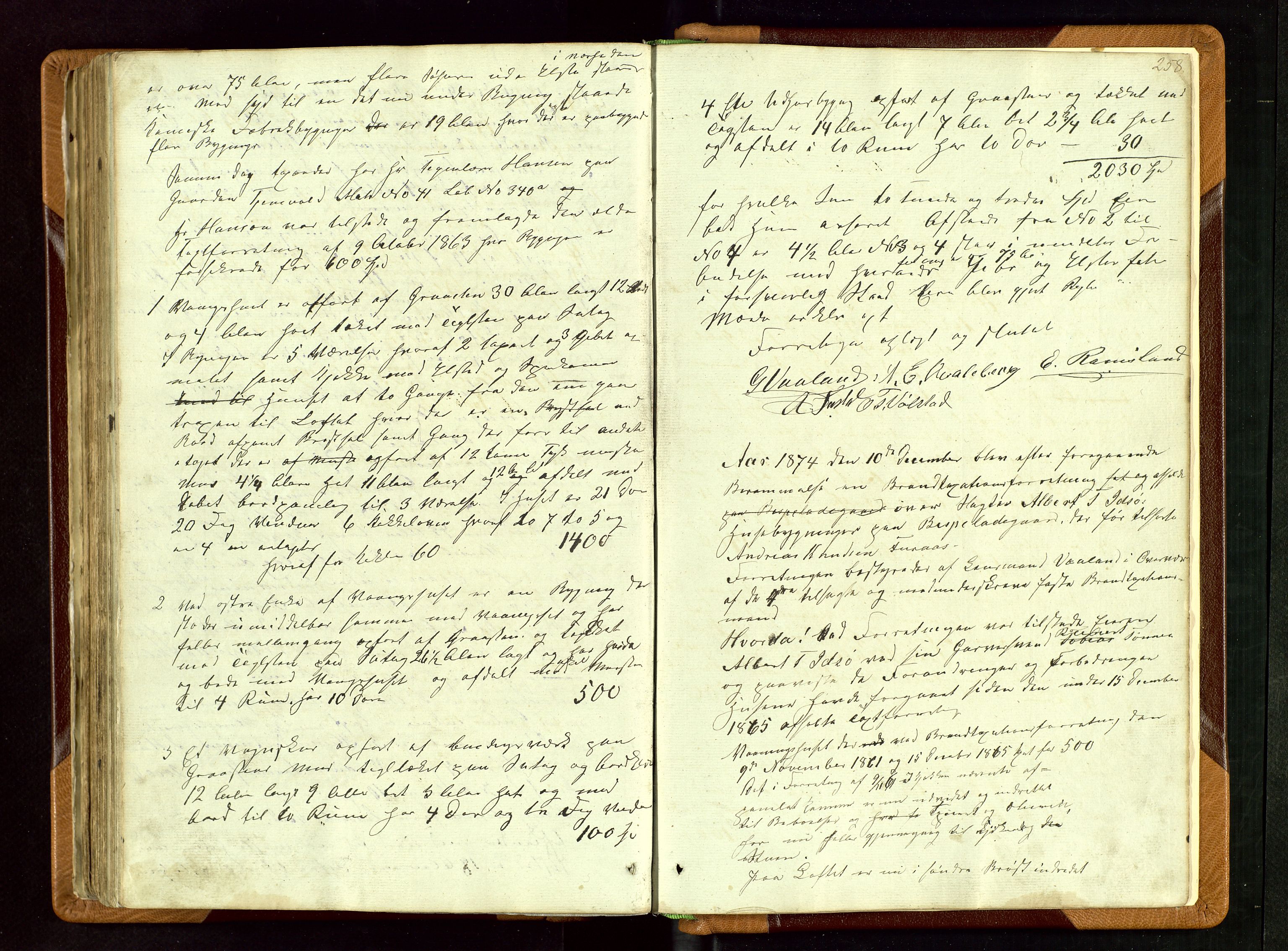 Hetland lensmannskontor, AV/SAST-A-100101/Goa/L0001: "Brandtaxations-Protocol for Goe Thinglaug", 1846-1874, p. 257b-258a