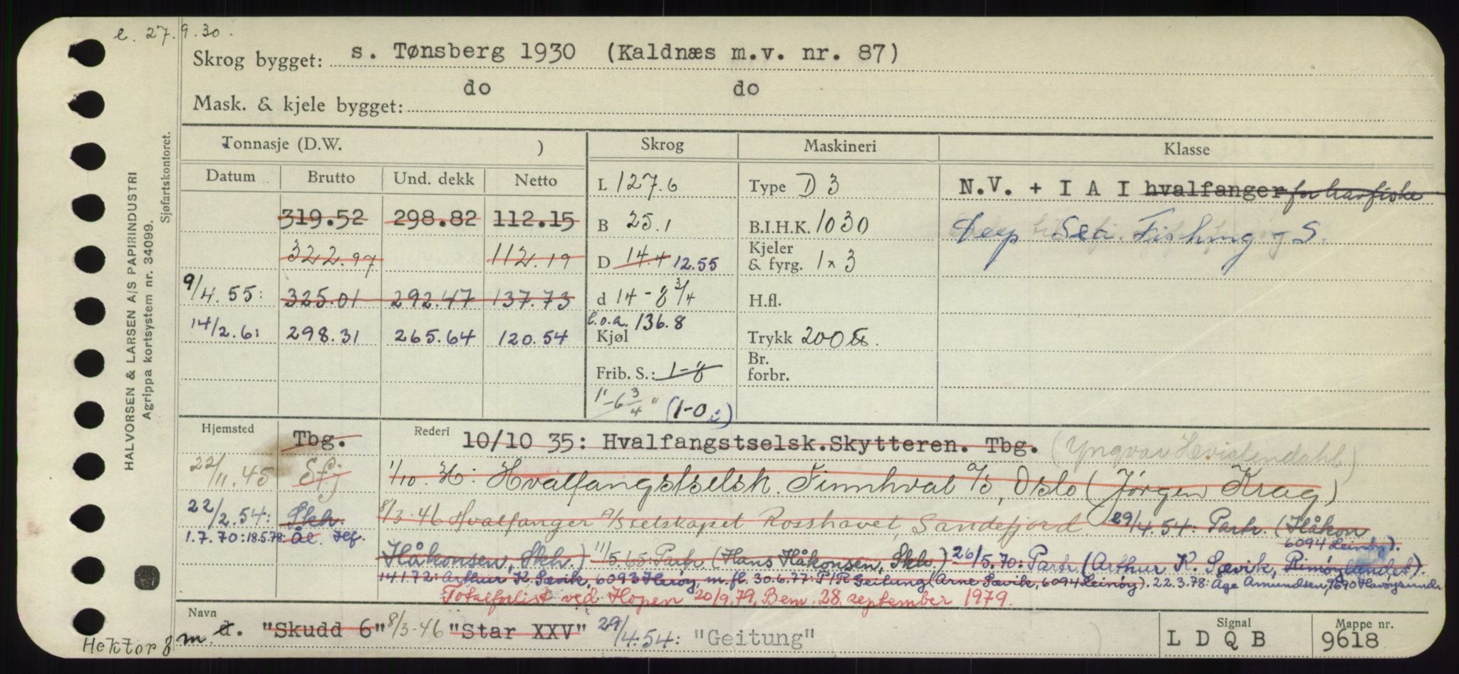 Sjøfartsdirektoratet med forløpere, Skipsmålingen, RA/S-1627/H/Hd/L0012: Fartøy, G-Glø, p. 191