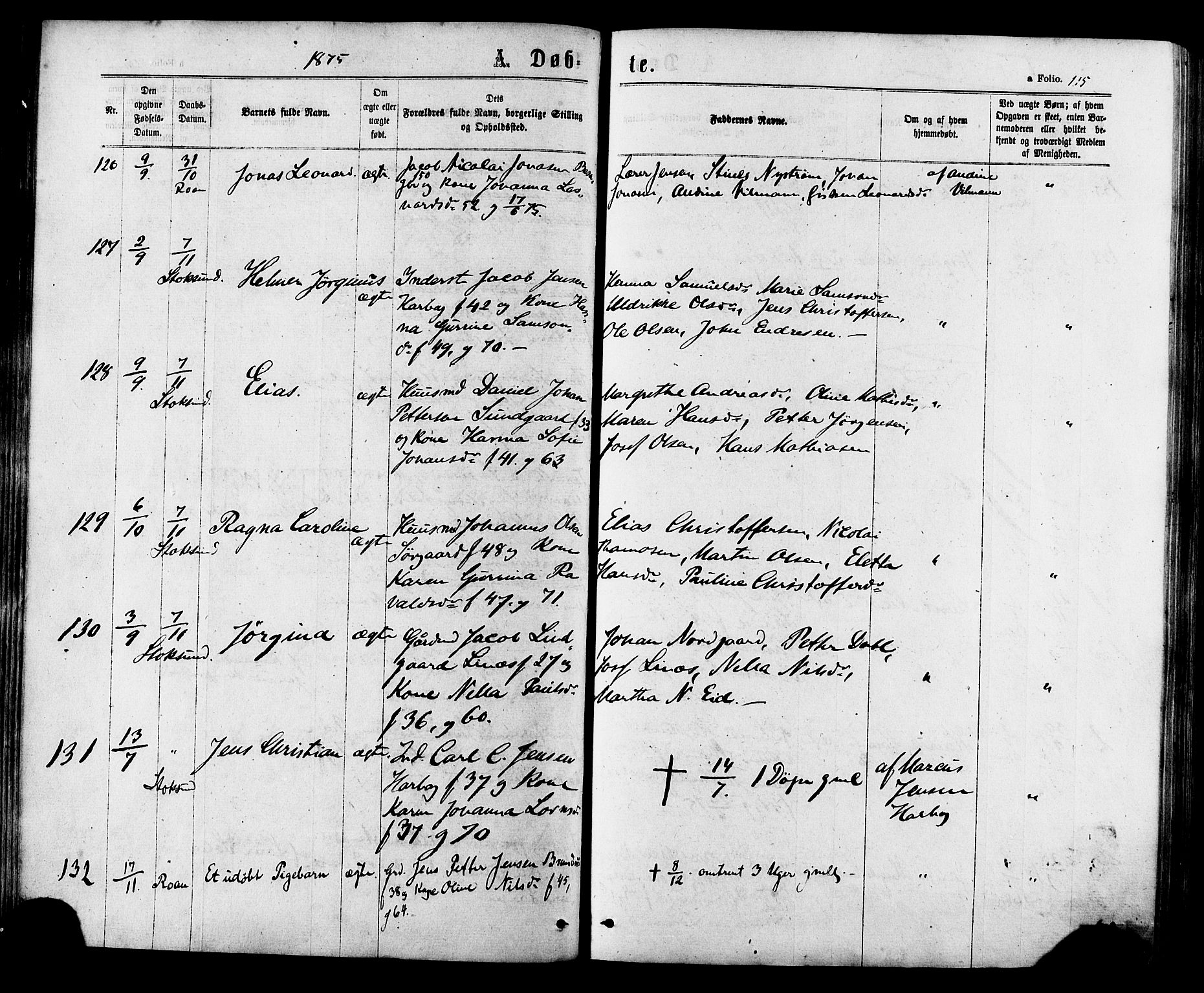 Ministerialprotokoller, klokkerbøker og fødselsregistre - Sør-Trøndelag, SAT/A-1456/657/L0706: Parish register (official) no. 657A07, 1867-1878, p. 115