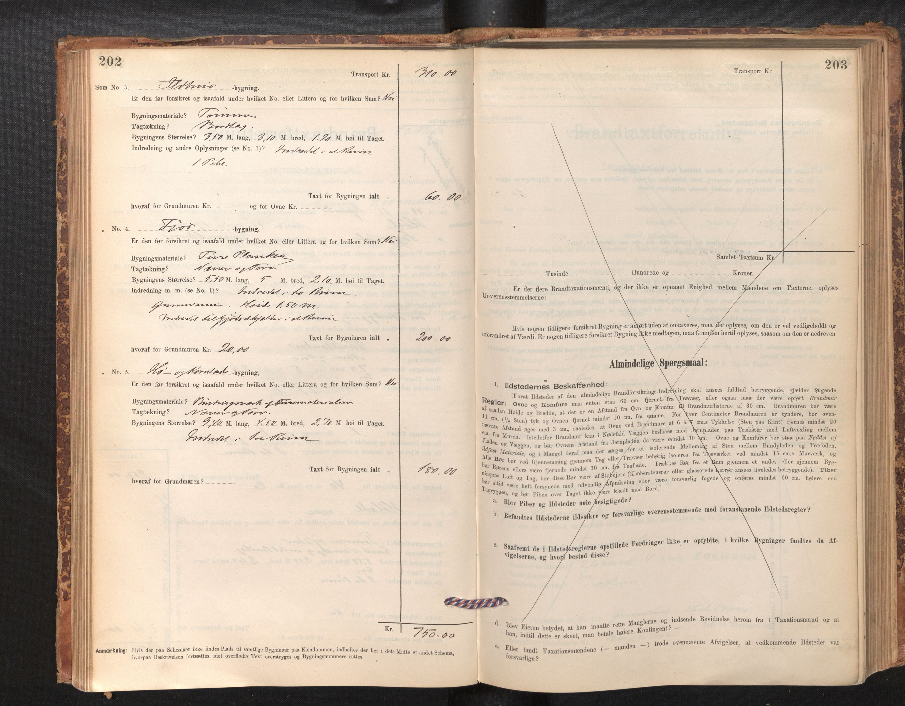 Lensmannen i Sogndal, AV/SAB-A-29901/0012/L0008: Branntakstprotokoll, skjematakst, 1895-1906, p. 202-203