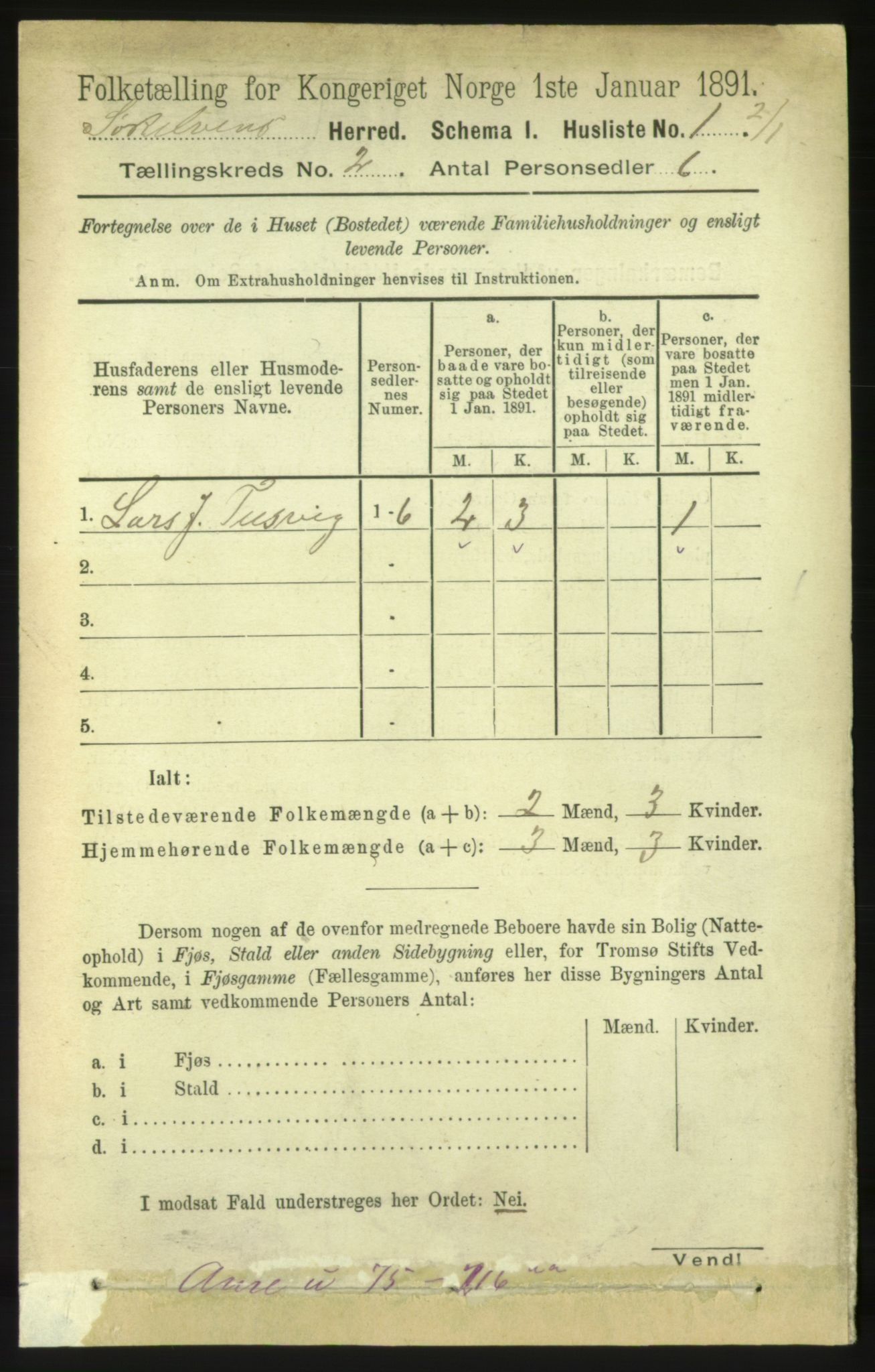 RA, 1891 census for 1528 Sykkylven, 1891, p. 736