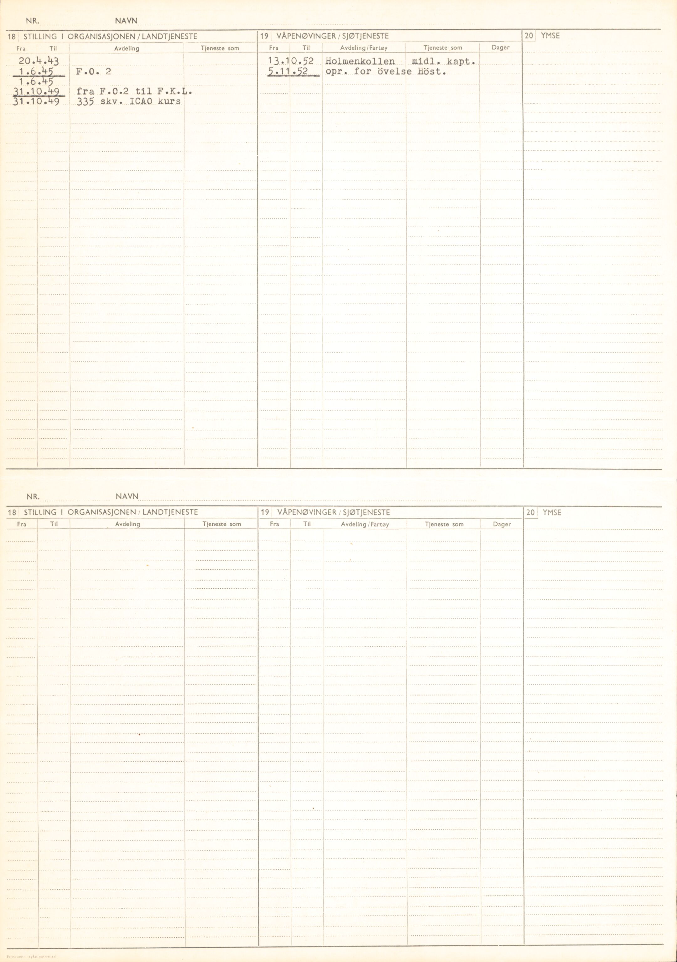 Forsvaret, Forsvarets overkommando/Luftforsvarsstaben, AV/RA-RAFA-4079/P/Pa/L0028: Personellpapirer, 1911, p. 107