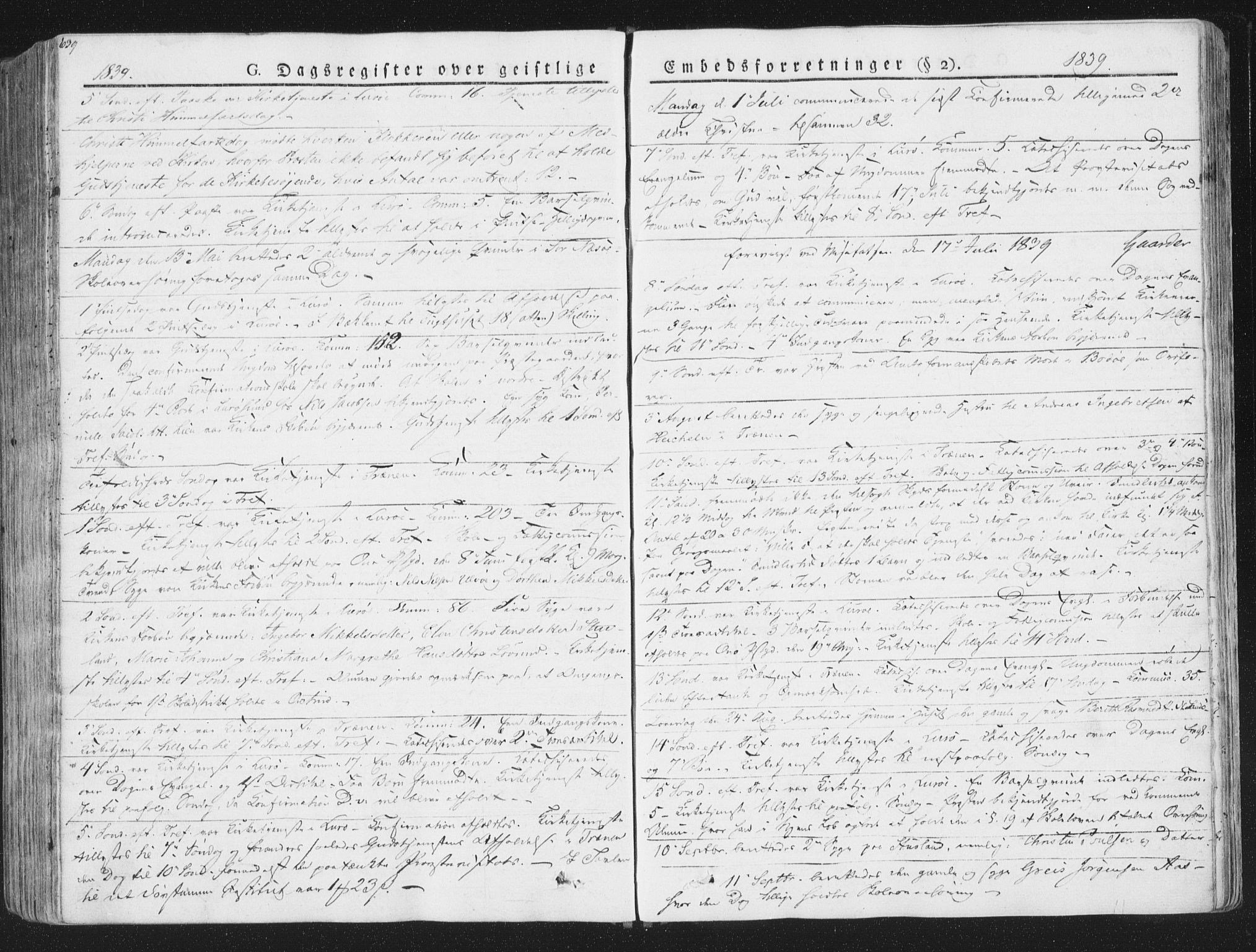 Ministerialprotokoller, klokkerbøker og fødselsregistre - Nordland, AV/SAT-A-1459/839/L0566: Parish register (official) no. 839A03, 1825-1862, p. 639