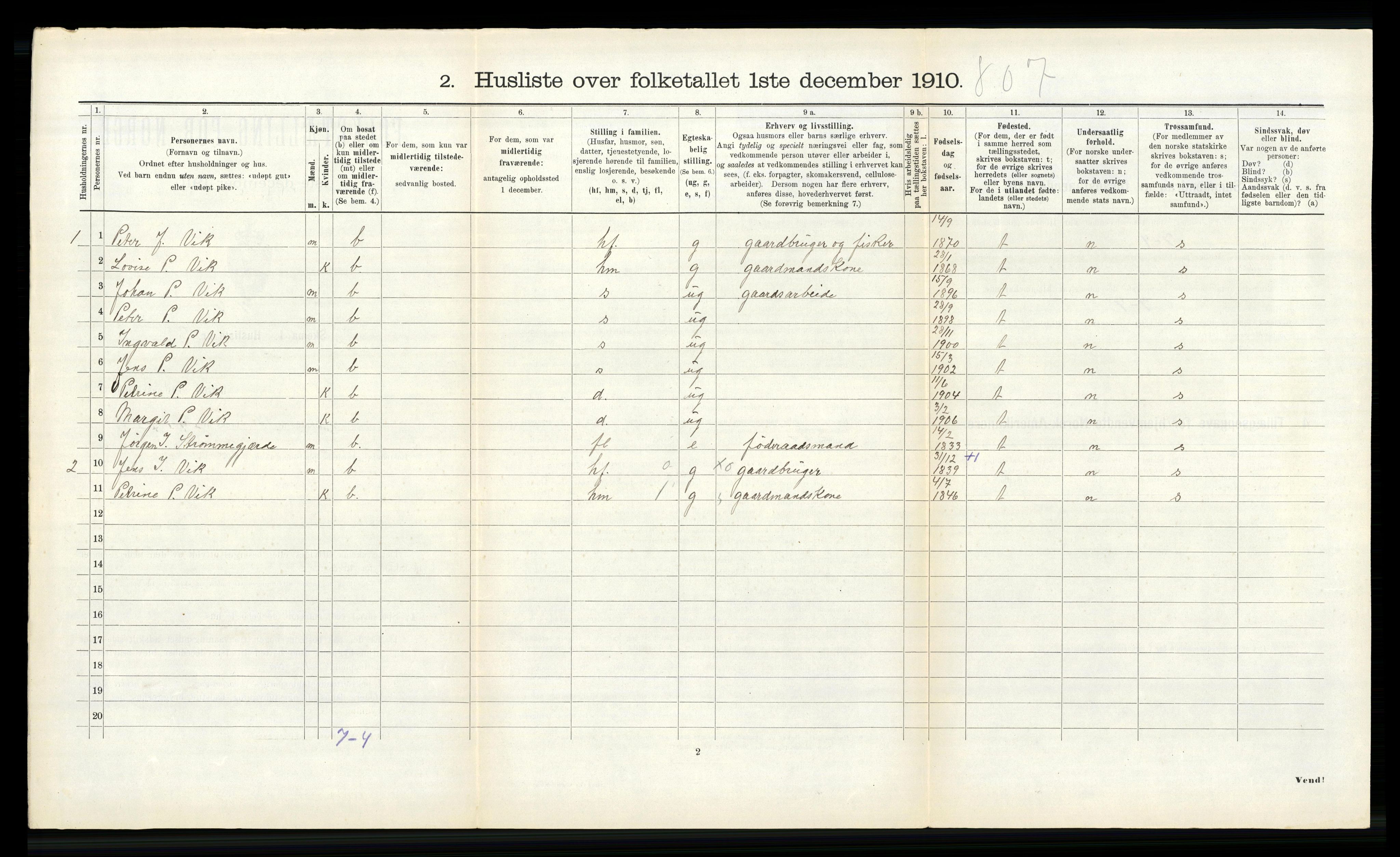 RA, 1910 census for Sykkylven, 1910, p. 344