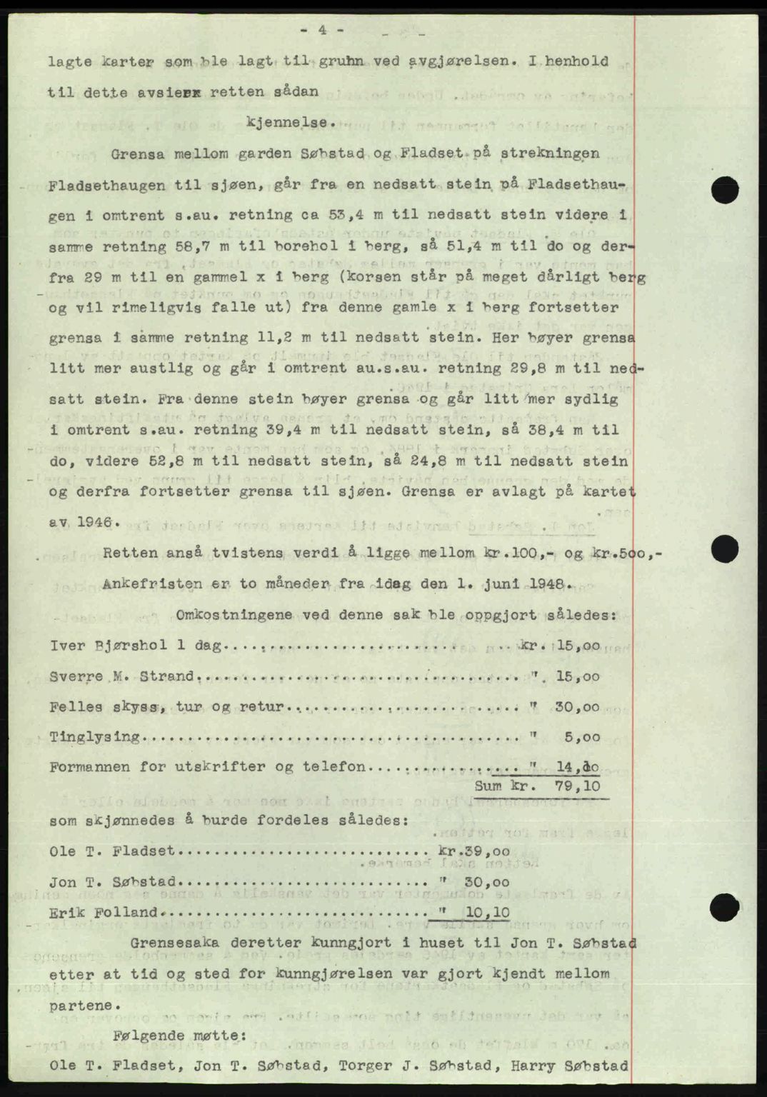 Nordmøre sorenskriveri, AV/SAT-A-4132/1/2/2Ca: Mortgage book no. A110, 1948-1949, Diary no: : 497/1949