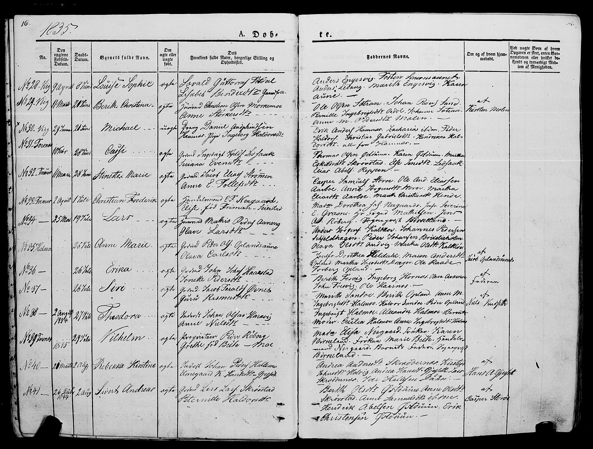 Ministerialprotokoller, klokkerbøker og fødselsregistre - Nord-Trøndelag, SAT/A-1458/773/L0614: Parish register (official) no. 773A05, 1831-1856, p. 16