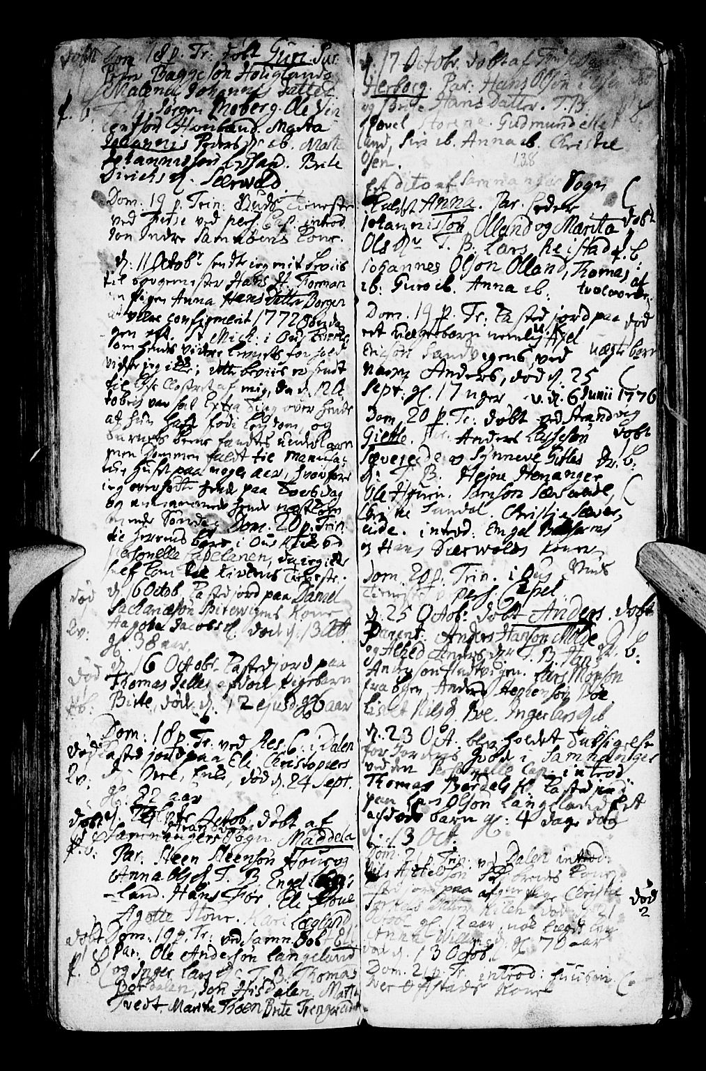 Os sokneprestembete, AV/SAB-A-99929: Parish register (official) no. A 9, 1766-1779, p. 138