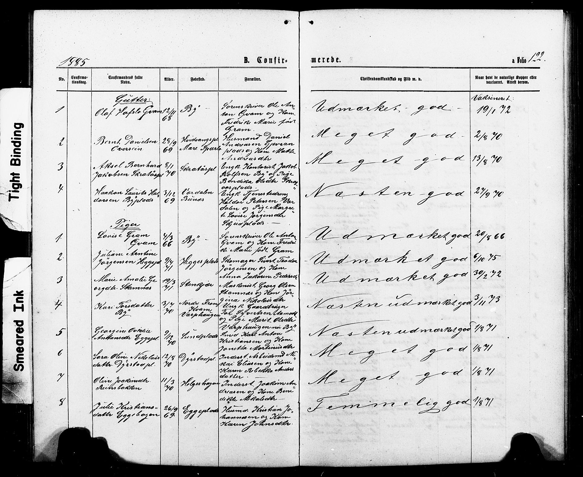 Ministerialprotokoller, klokkerbøker og fødselsregistre - Nord-Trøndelag, AV/SAT-A-1458/740/L0380: Parish register (copy) no. 740C01, 1868-1902, p. 122