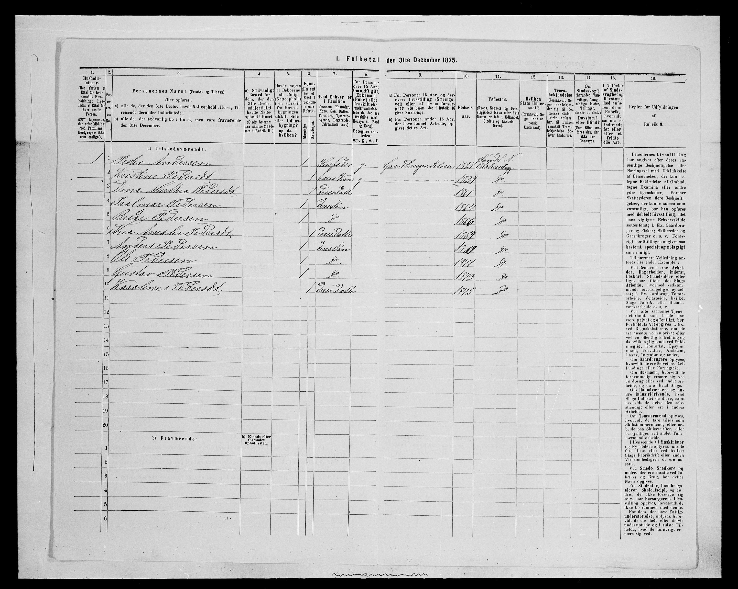 SAH, 1875 census for 0418P Nord-Odal, 1875, p. 217