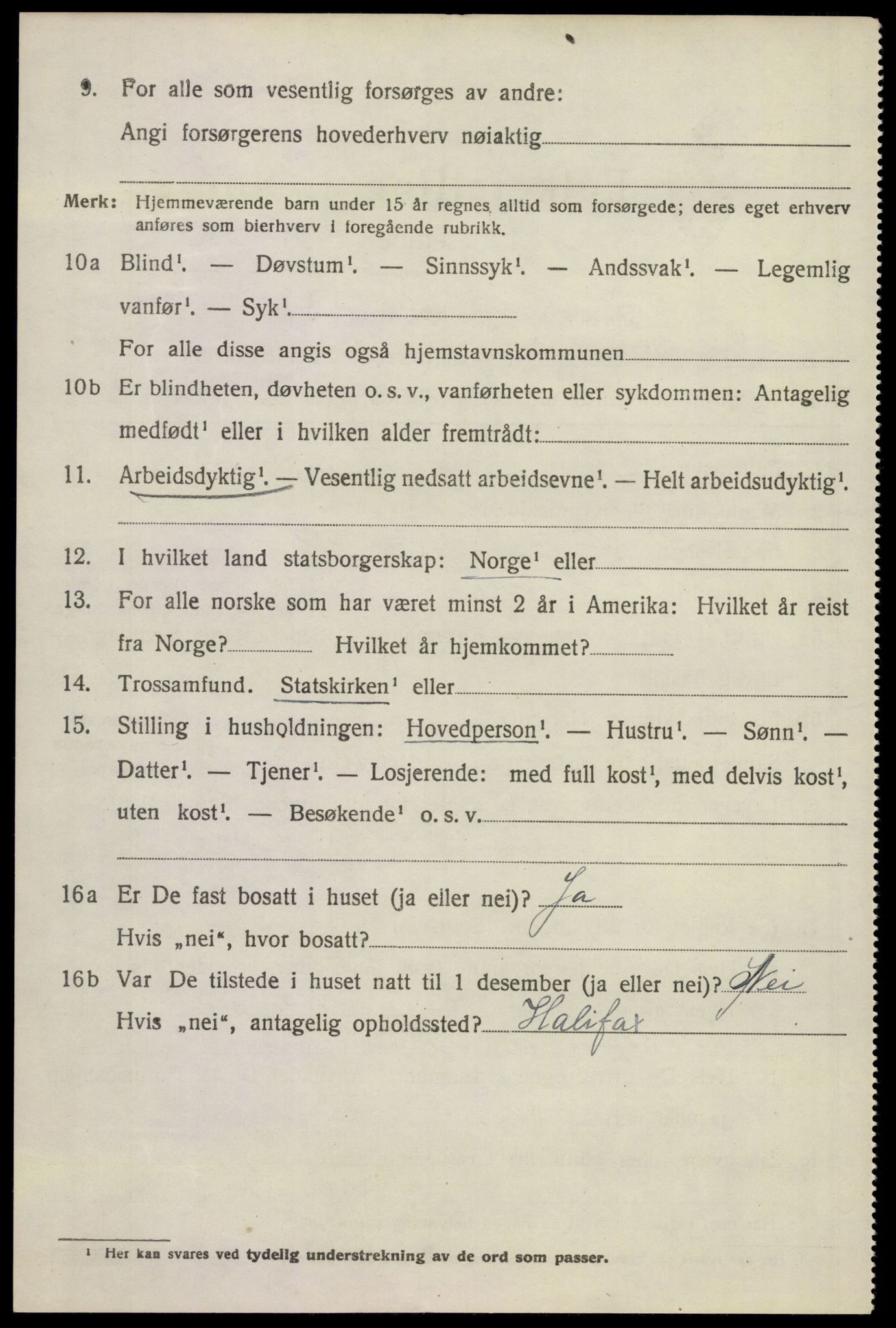 SAKO, 1920 census for Sandeherred, 1920, p. 15891