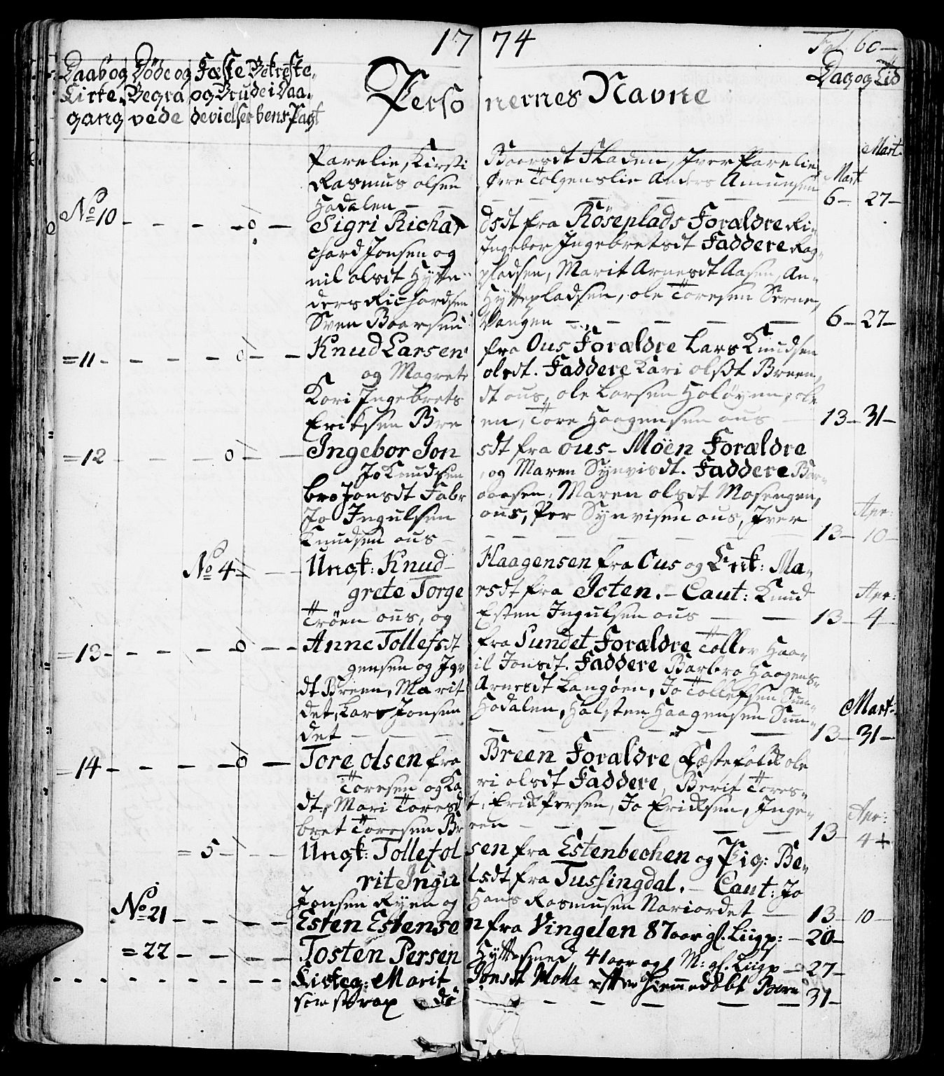 Tolga prestekontor, AV/SAH-PREST-062/K/L0002: Parish register (official) no. 2, 1768-1786, p. 60