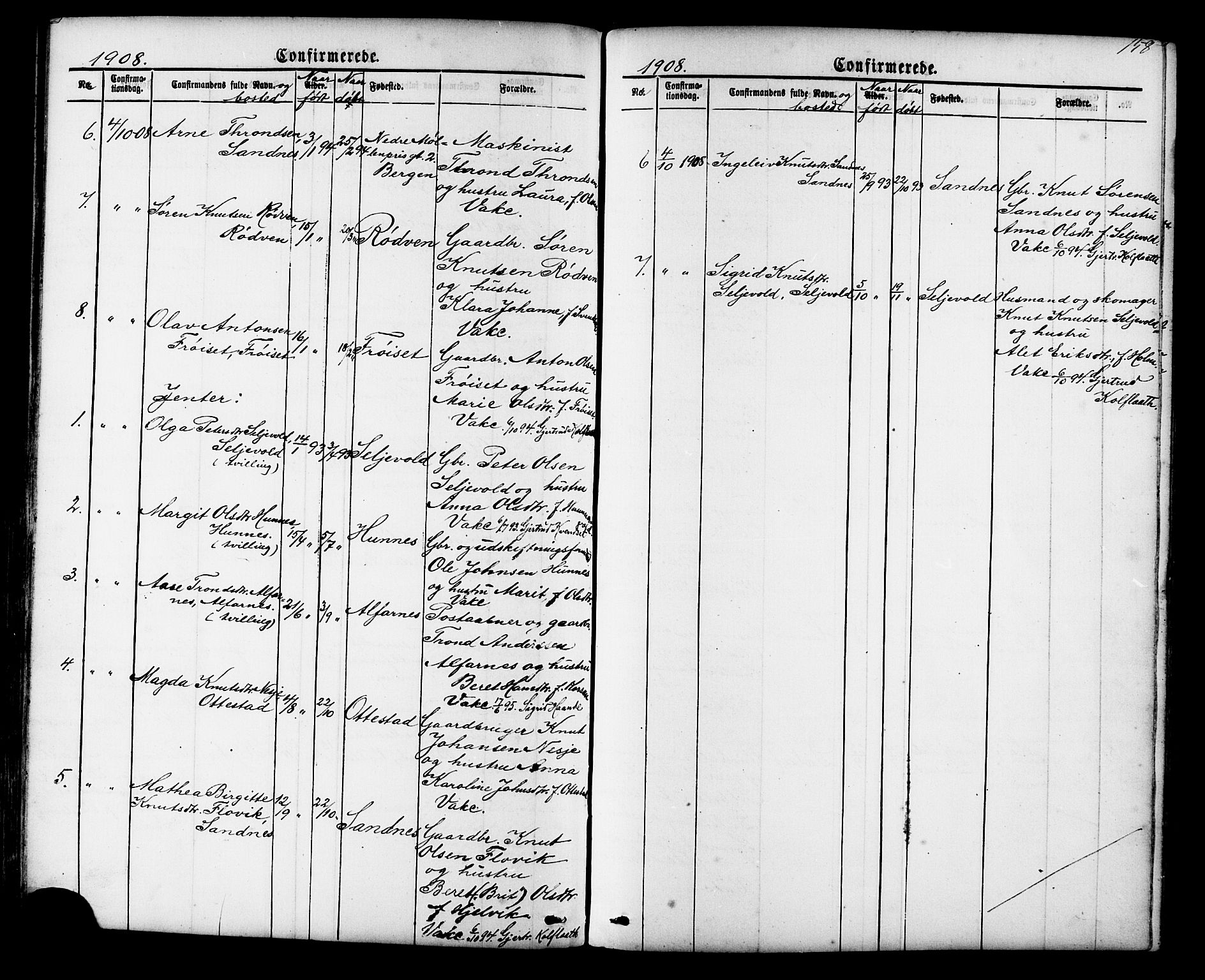 Ministerialprotokoller, klokkerbøker og fødselsregistre - Møre og Romsdal, SAT/A-1454/548/L0614: Parish register (copy) no. 548C02, 1867-1917, p. 158
