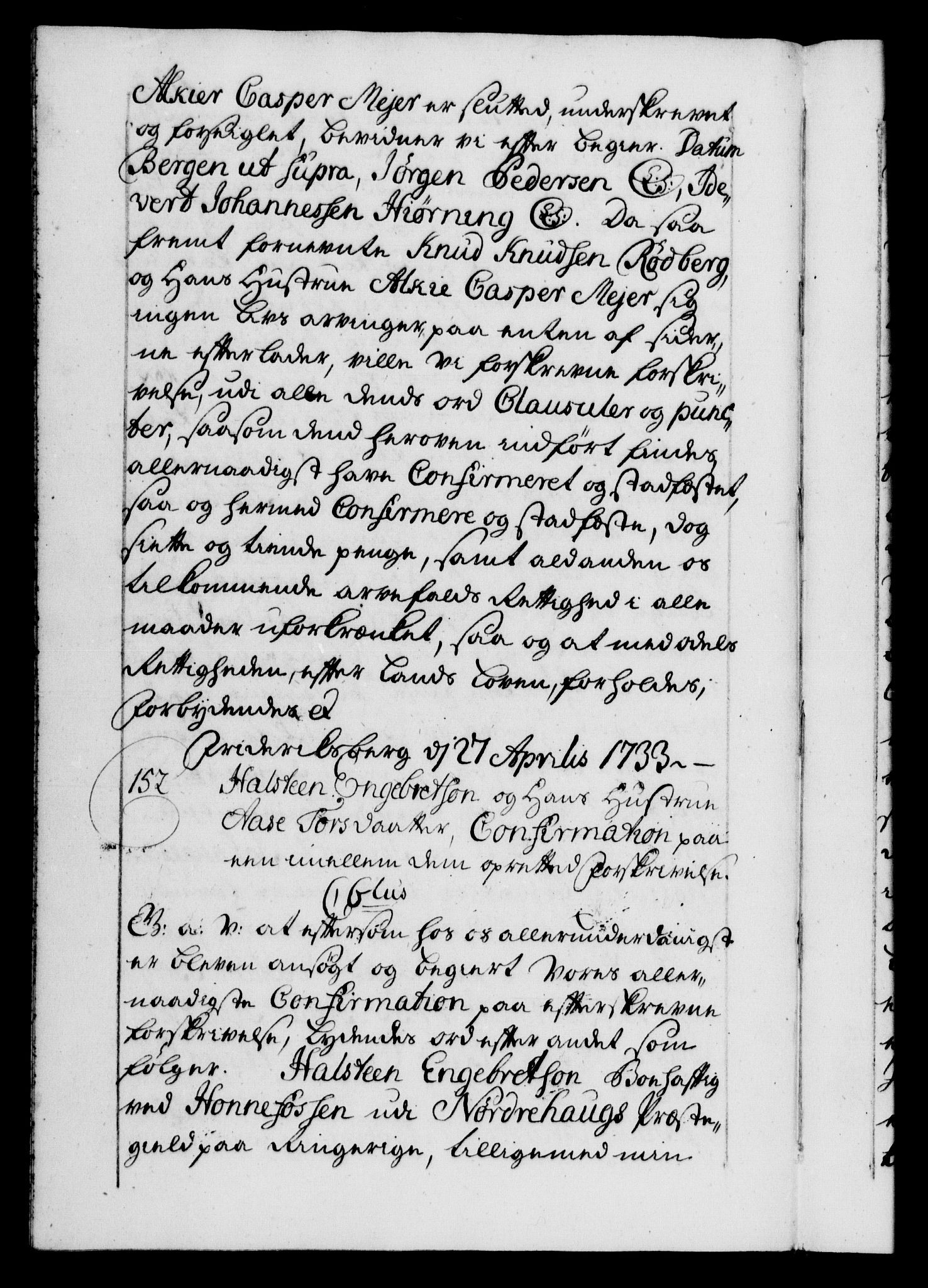 Danske Kanselli 1572-1799, AV/RA-EA-3023/F/Fc/Fca/Fcaa/L0028: Norske registre, 1733-1734, p. 104b