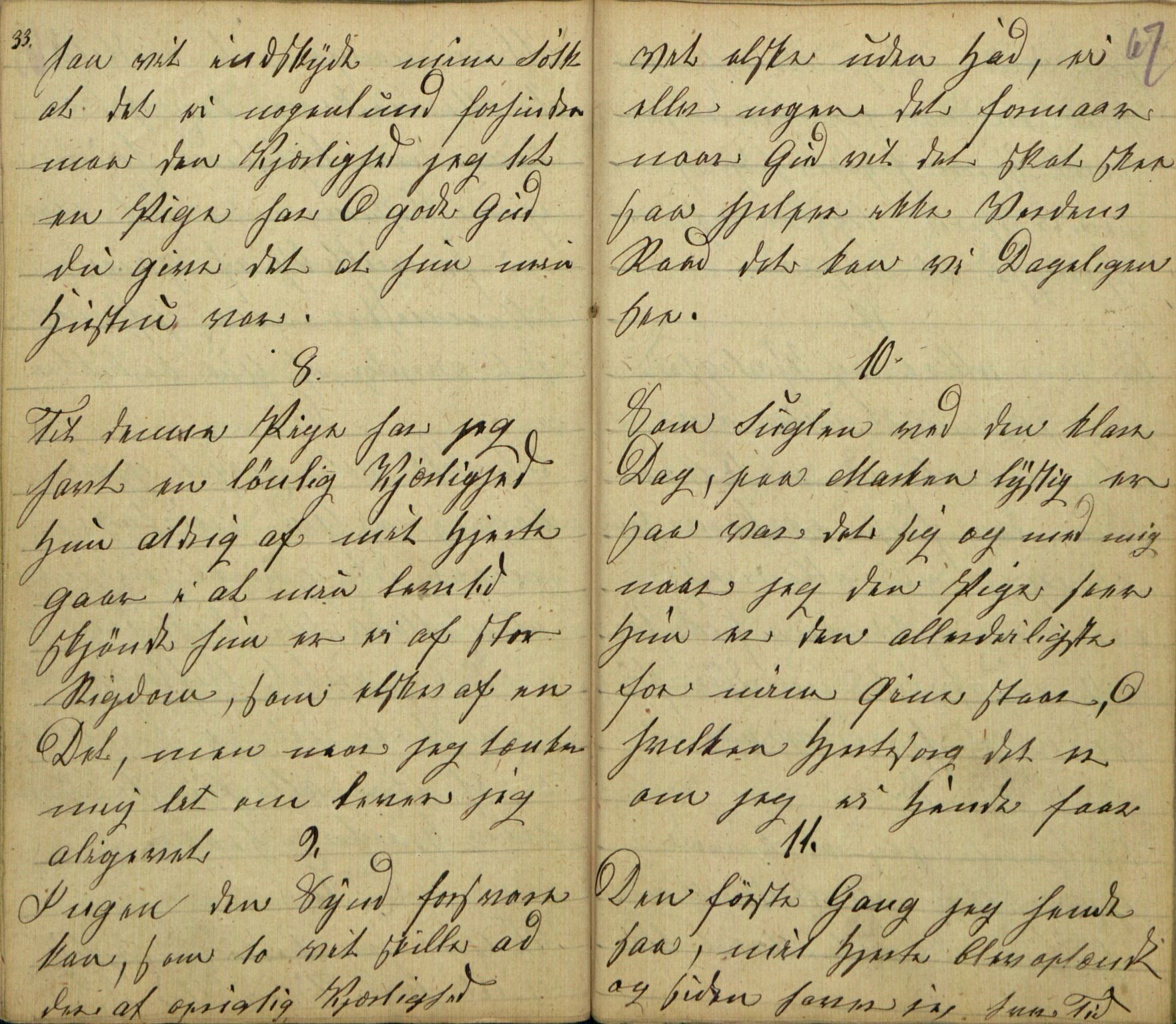 Rikard Berge, TEMU/TGM-A-1003/F/L0005/0018: 160-200 / 177 Handskriven visebok. Tilhører Aasheim af Sigjords Præstegjeld, 1870. Vise, 1870, p. 66-67