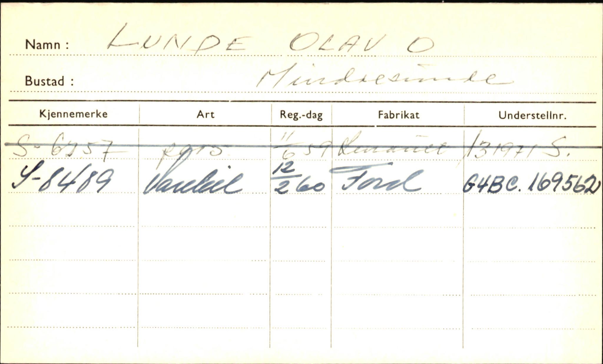 Statens vegvesen, Sogn og Fjordane vegkontor, AV/SAB-A-5301/4/F/L0001B: Eigarregister Fjordane til 1.6.1961, 1930-1961, p. 668