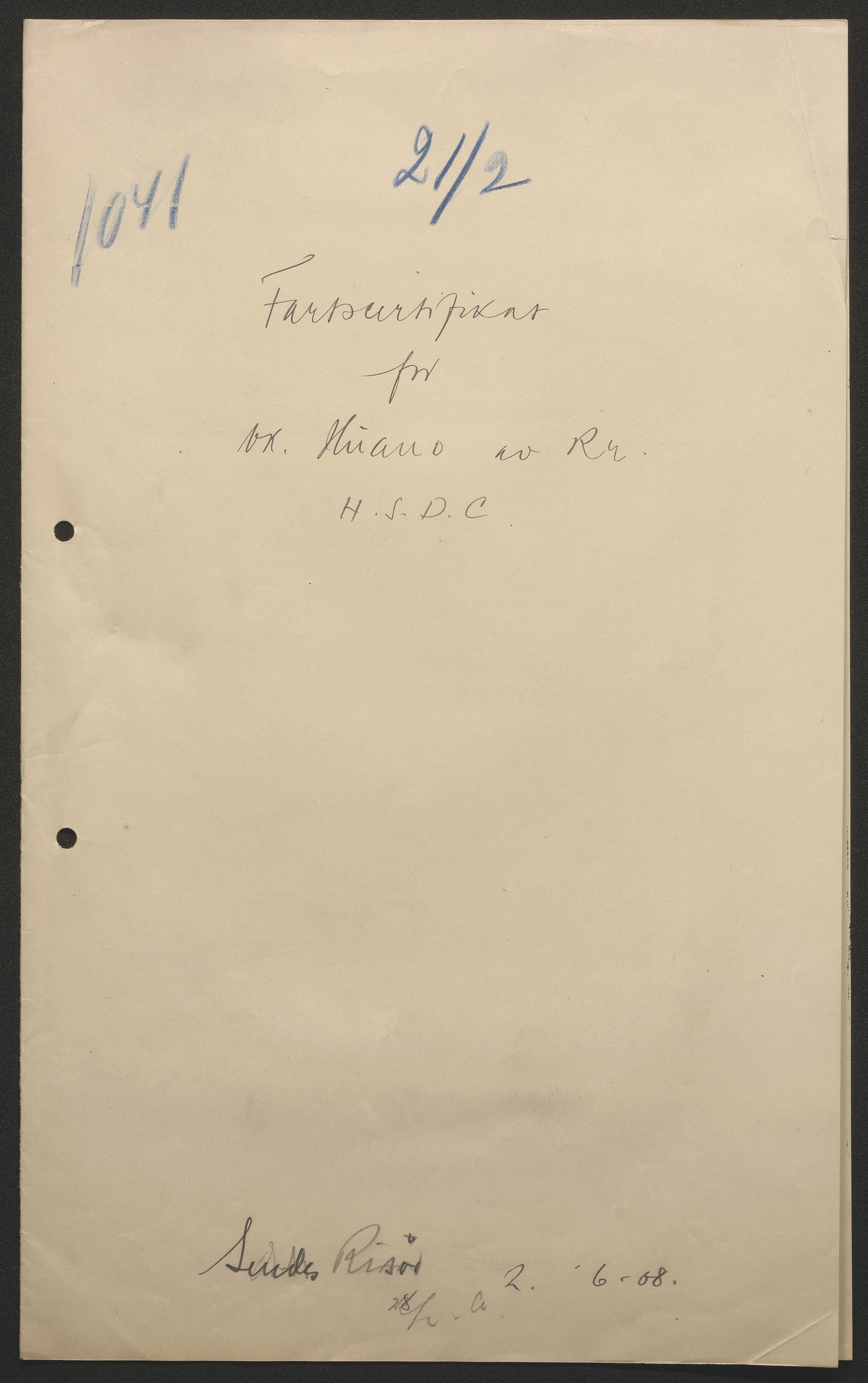 Sjøfartsdirektoratet med forløpere, skipsmapper slettede skip, AV/RA-S-4998/F/Fa/L0519: --, 1850-1922, p. 5
