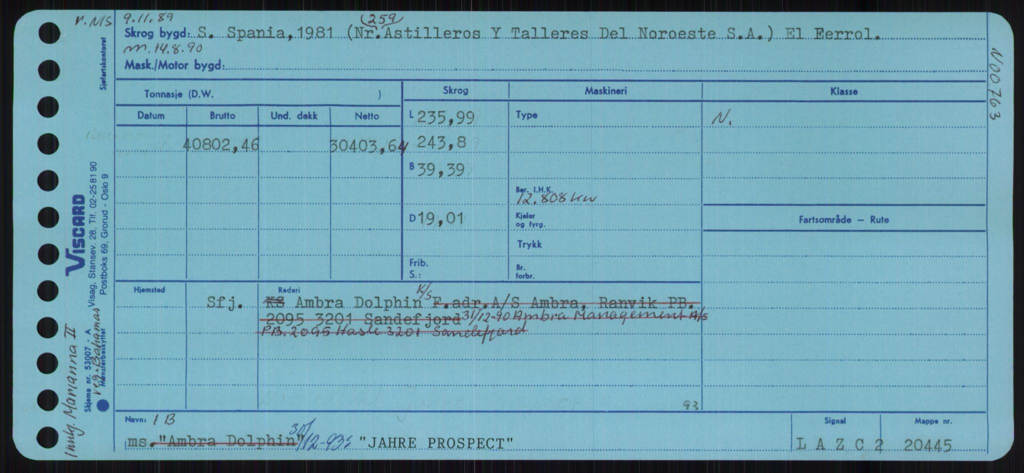 Sjøfartsdirektoratet med forløpere, Skipsmålingen, RA/S-1627/H/Ha/L0003/0001: Fartøy, Hilm-Mar / Fartøy, Hilm-Kol, p. 417