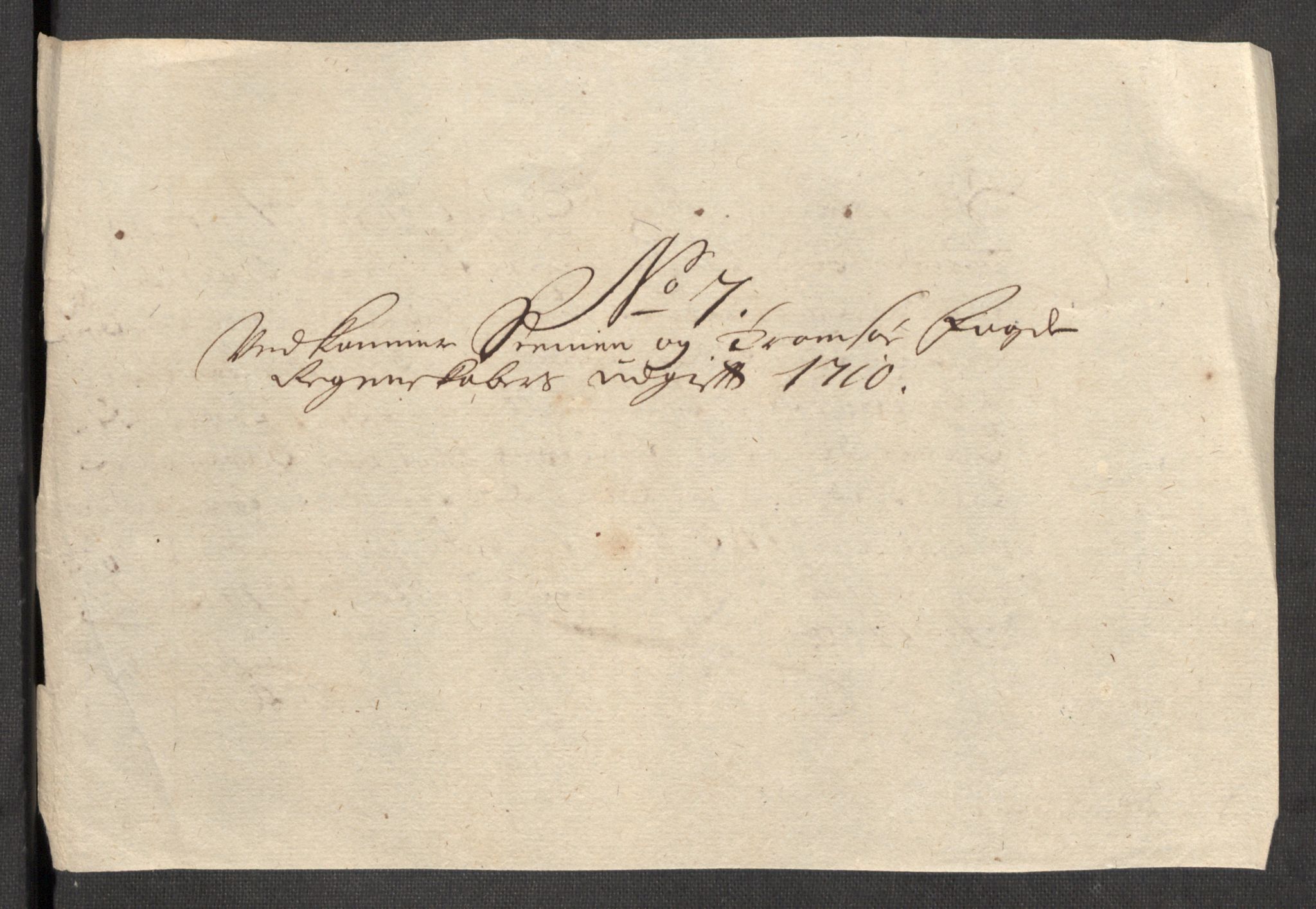 Rentekammeret inntil 1814, Reviderte regnskaper, Fogderegnskap, AV/RA-EA-4092/R68/L4757: Fogderegnskap Senja og Troms, 1708-1710, p. 282