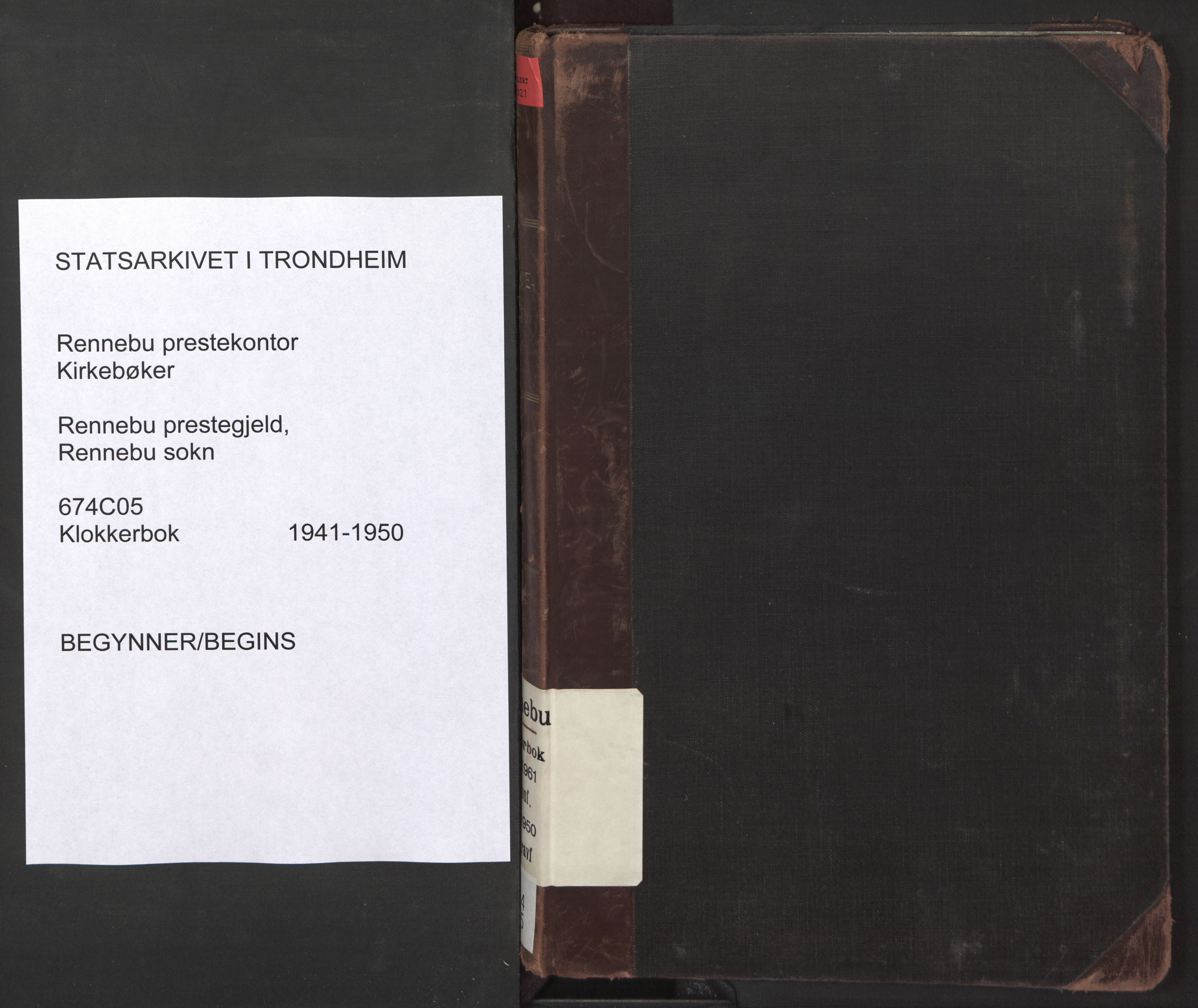 Ministerialprotokoller, klokkerbøker og fødselsregistre - Sør-Trøndelag, AV/SAT-A-1456/674/L0878: Parish register (copy) no. 674C05, 1941-1950