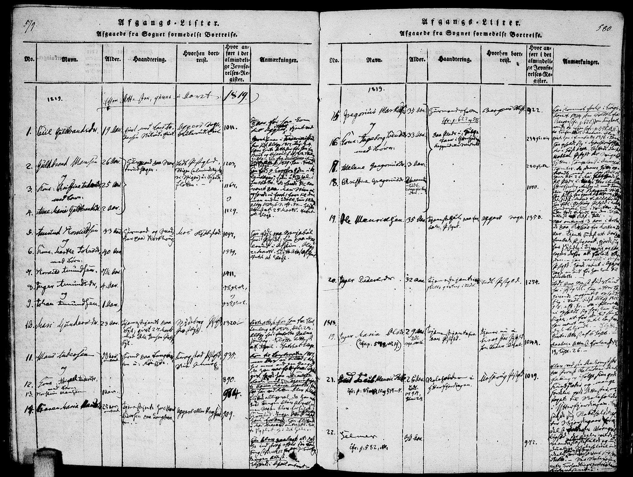 Enebakk prestekontor Kirkebøker, SAO/A-10171c/F/Fa/L0005: Parish register (official) no. I 5, 1790-1825, p. 579-580
