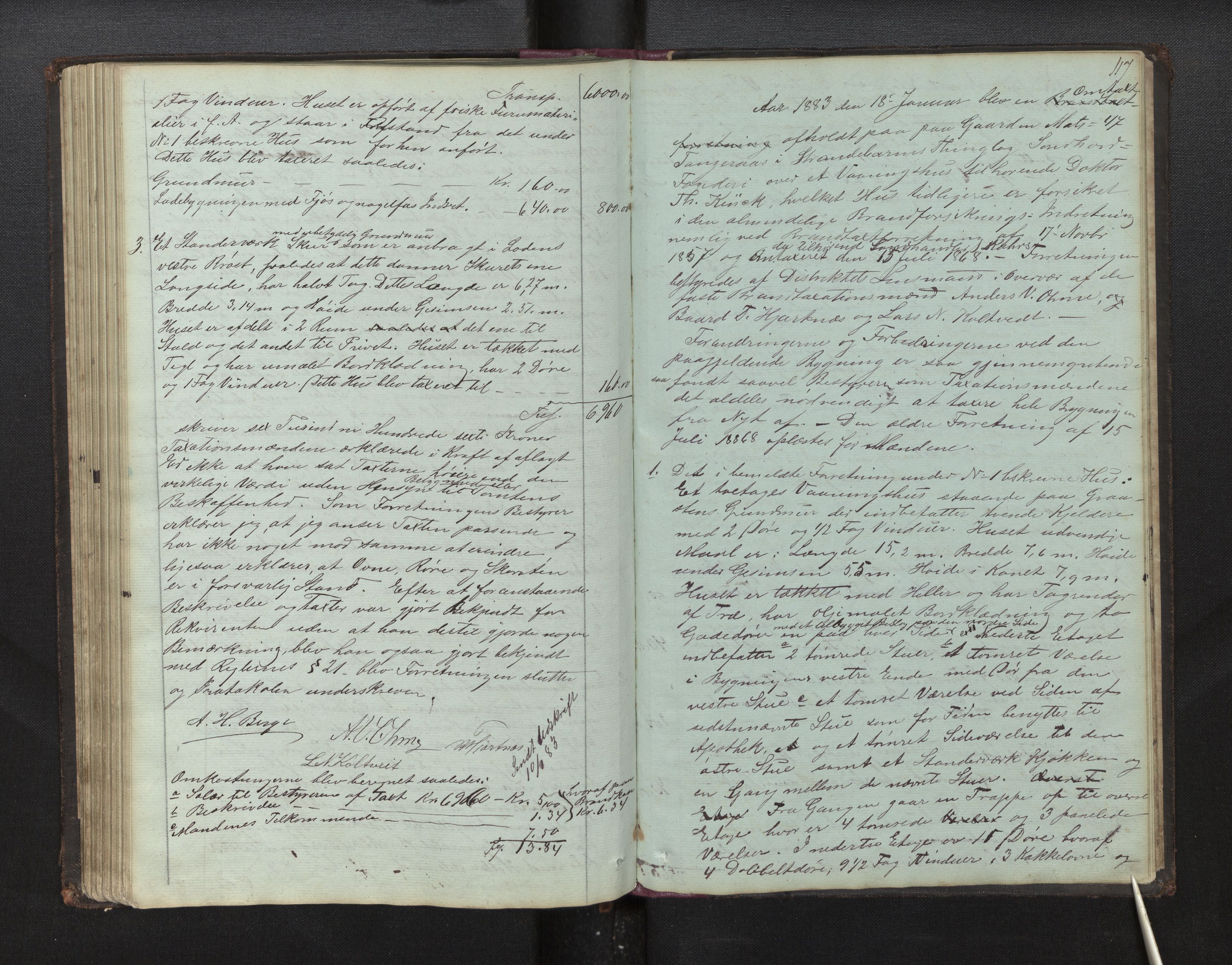 Lensmannen i Strandebarm, AV/SAB-A-35101/0012/L0001a: Branntakstprotokoll, 1846-1870, p. 116b-117a
