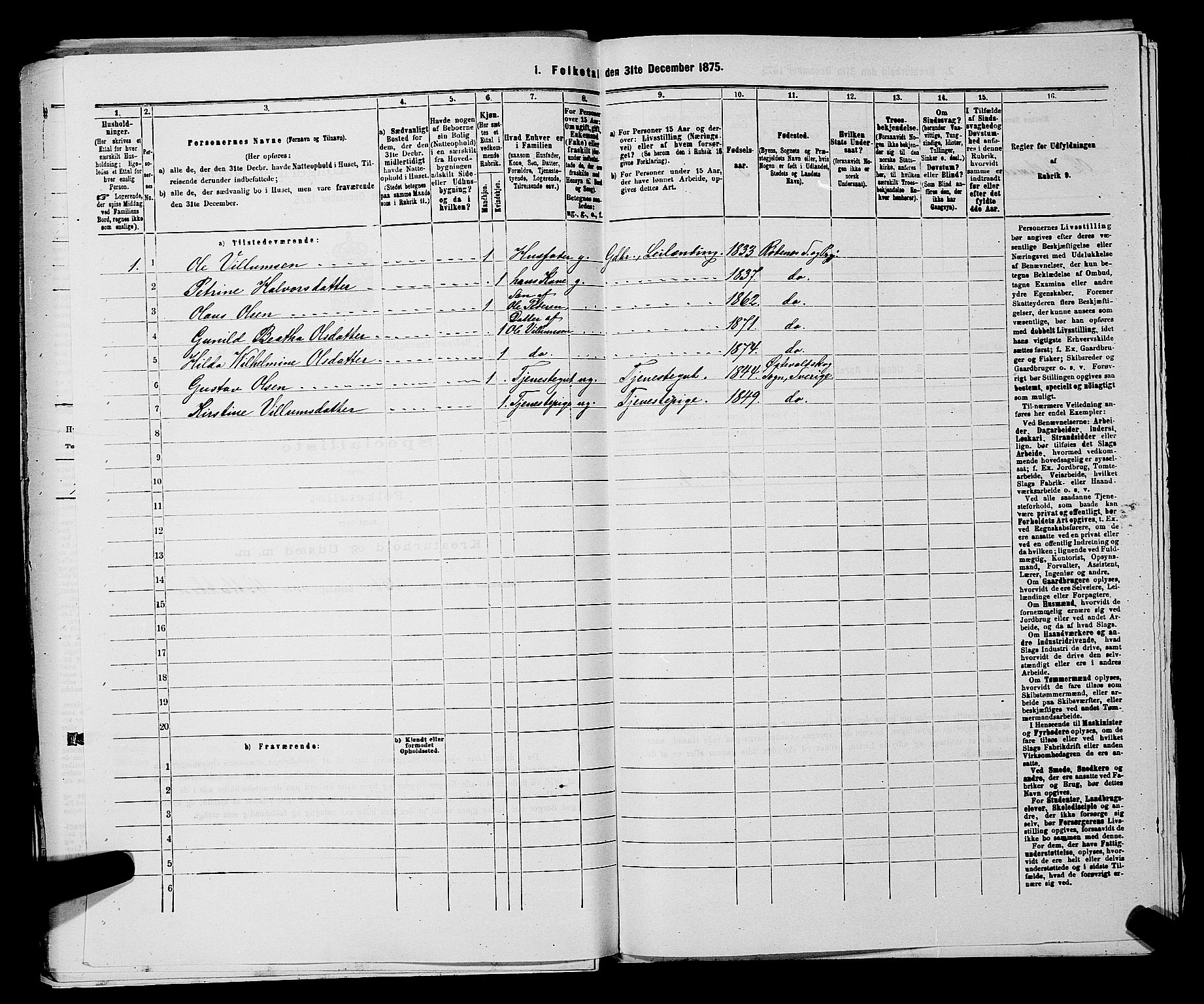 RA, 1875 census for 0120P Rødenes, 1875, p. 777