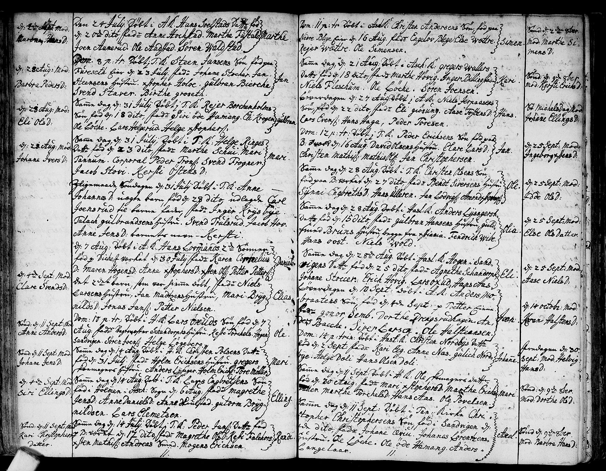 Asker prestekontor Kirkebøker, SAO/A-10256a/F/Fa/L0001: Parish register (official) no. I 1, 1726-1744, p. 38