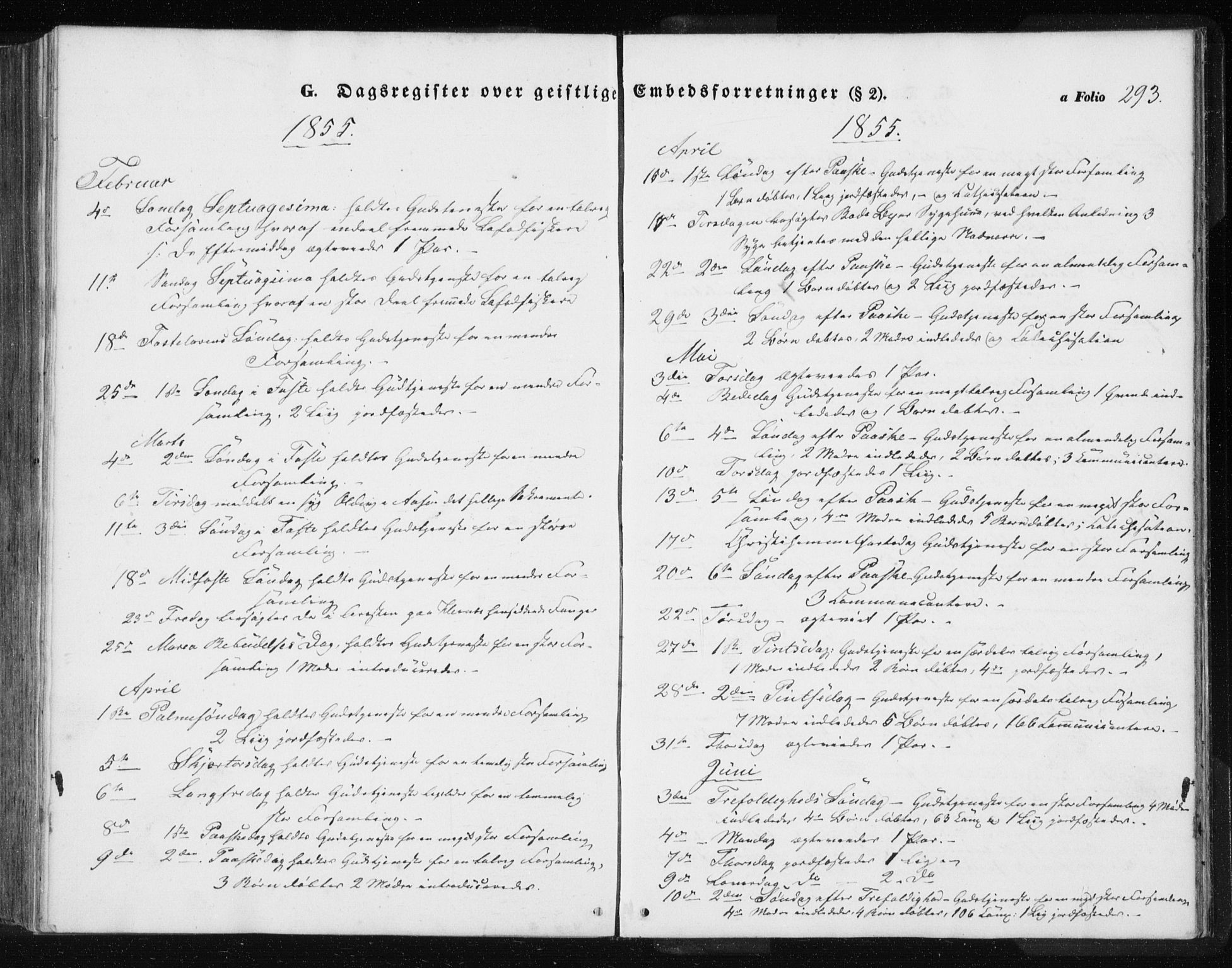 Ministerialprotokoller, klokkerbøker og fødselsregistre - Nordland, SAT/A-1459/801/L0028: Parish register (copy) no. 801C03, 1855-1867, p. 293