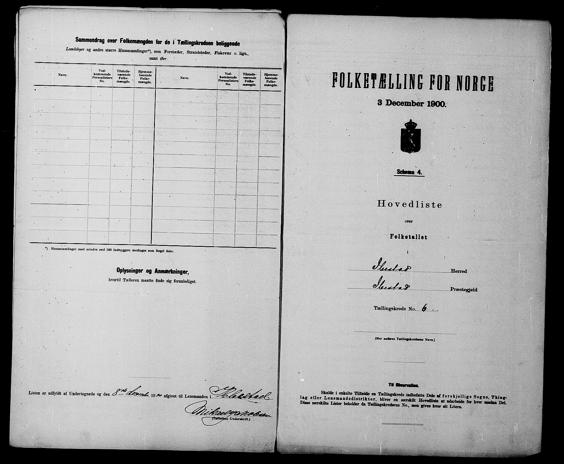 SATØ, 1900 census for Ibestad, 1900, p. 14