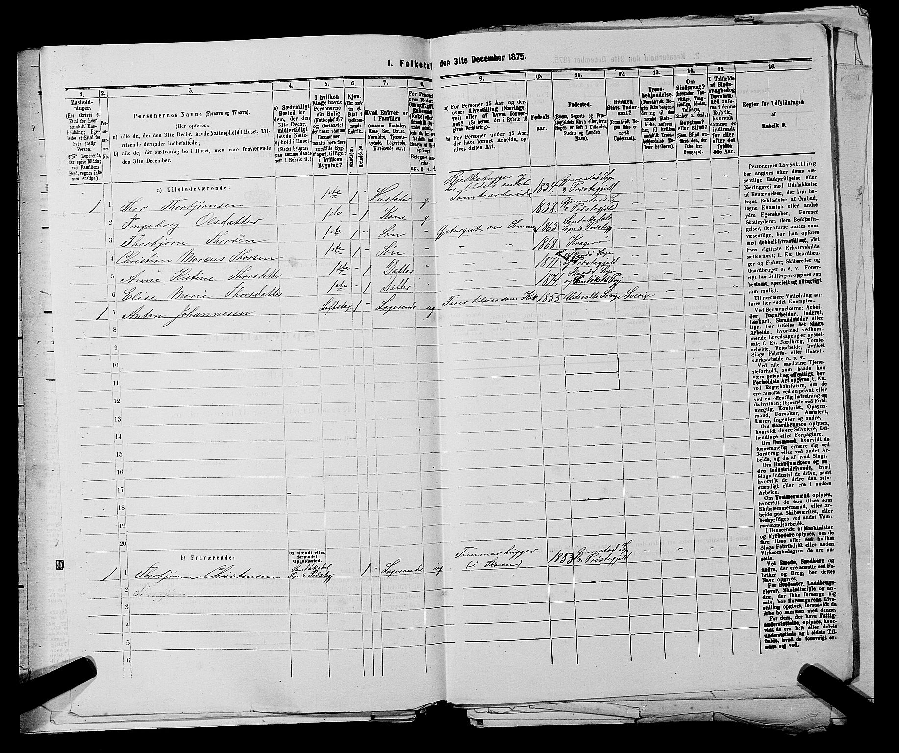 SAKO, 1875 census for 0801P Kragerø, 1875, p. 553