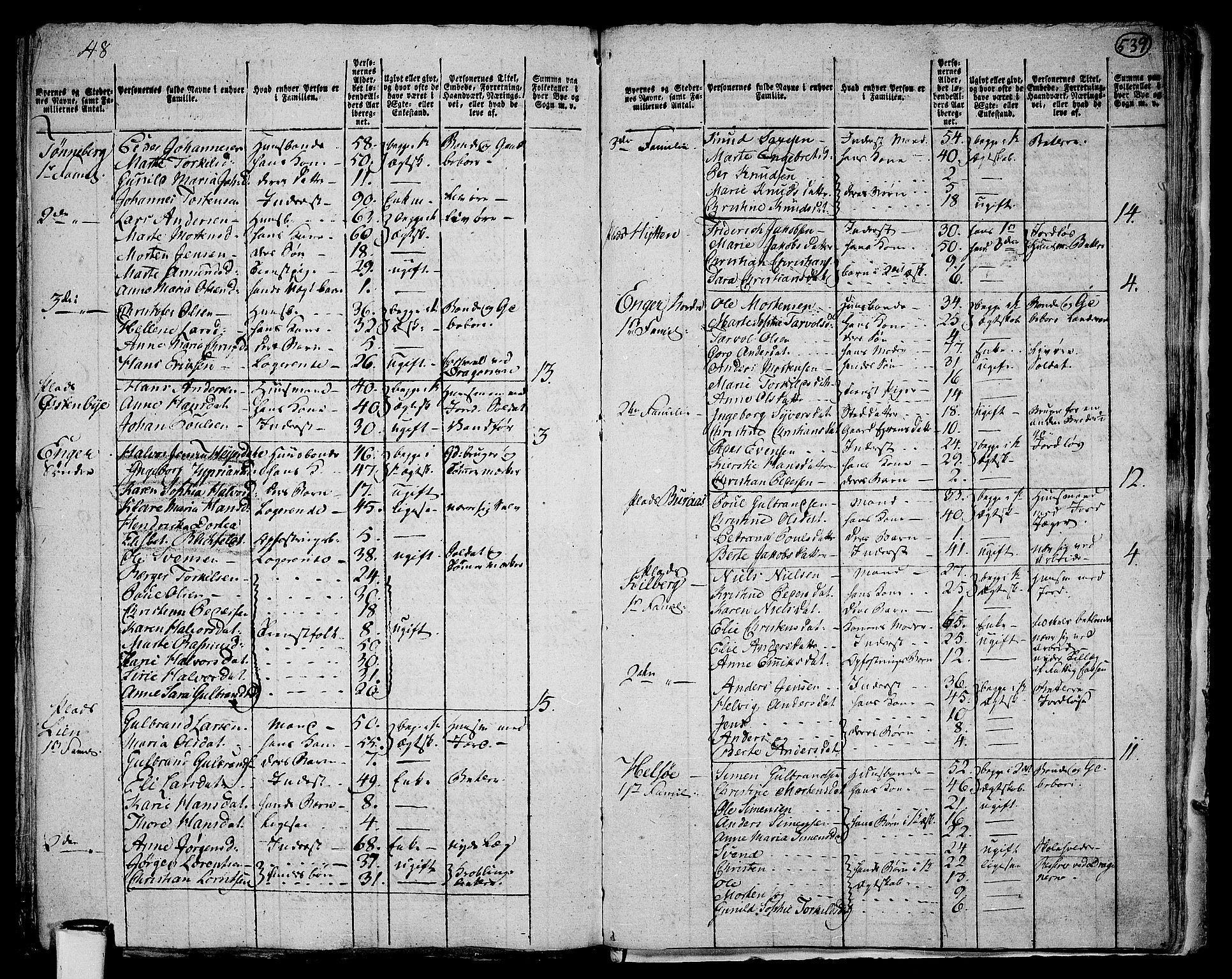 RA, 1801 census for 0221P Høland, 1801, p. 538b-539a