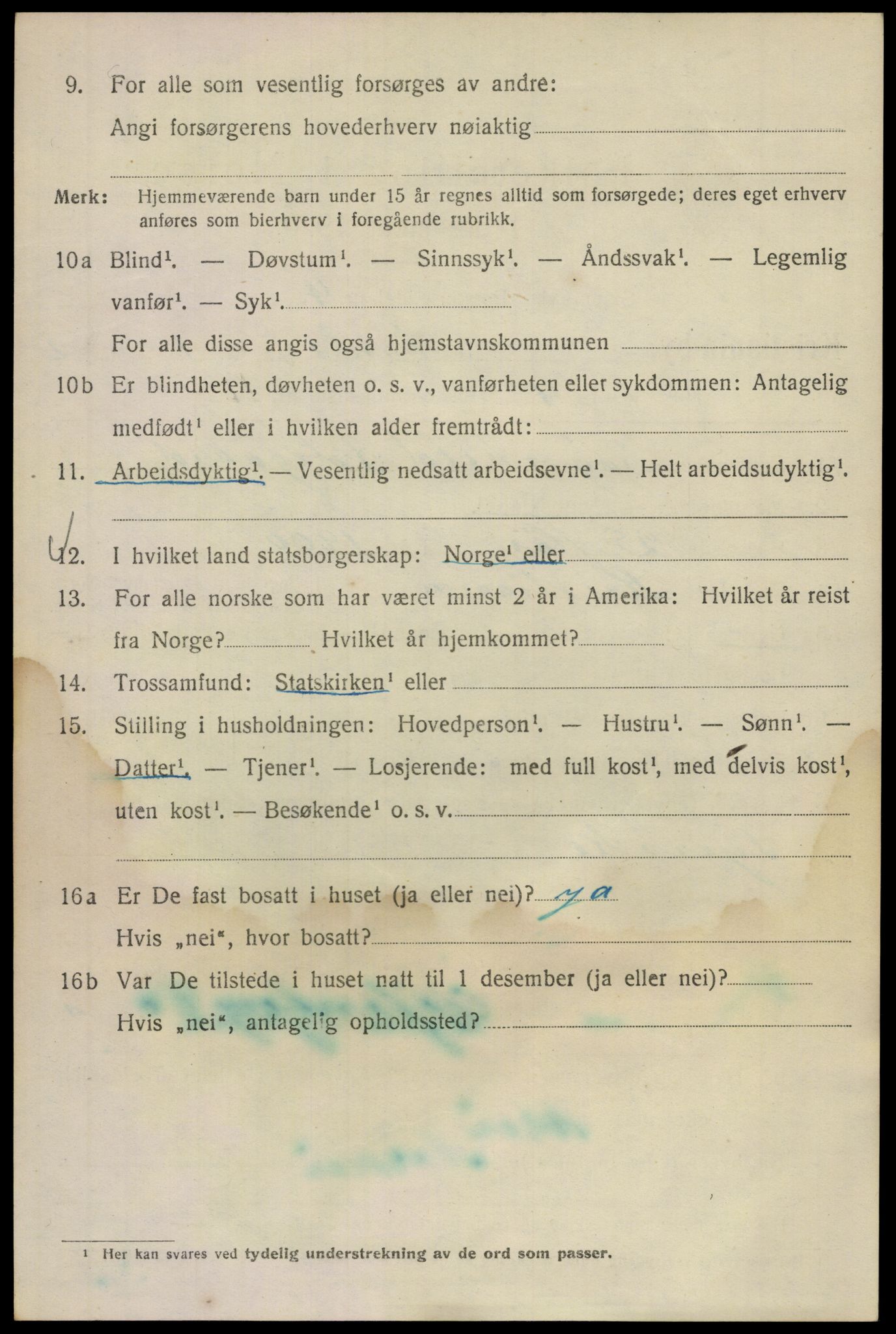 SAO, 1920 census for Kristiania, 1920, p. 219566