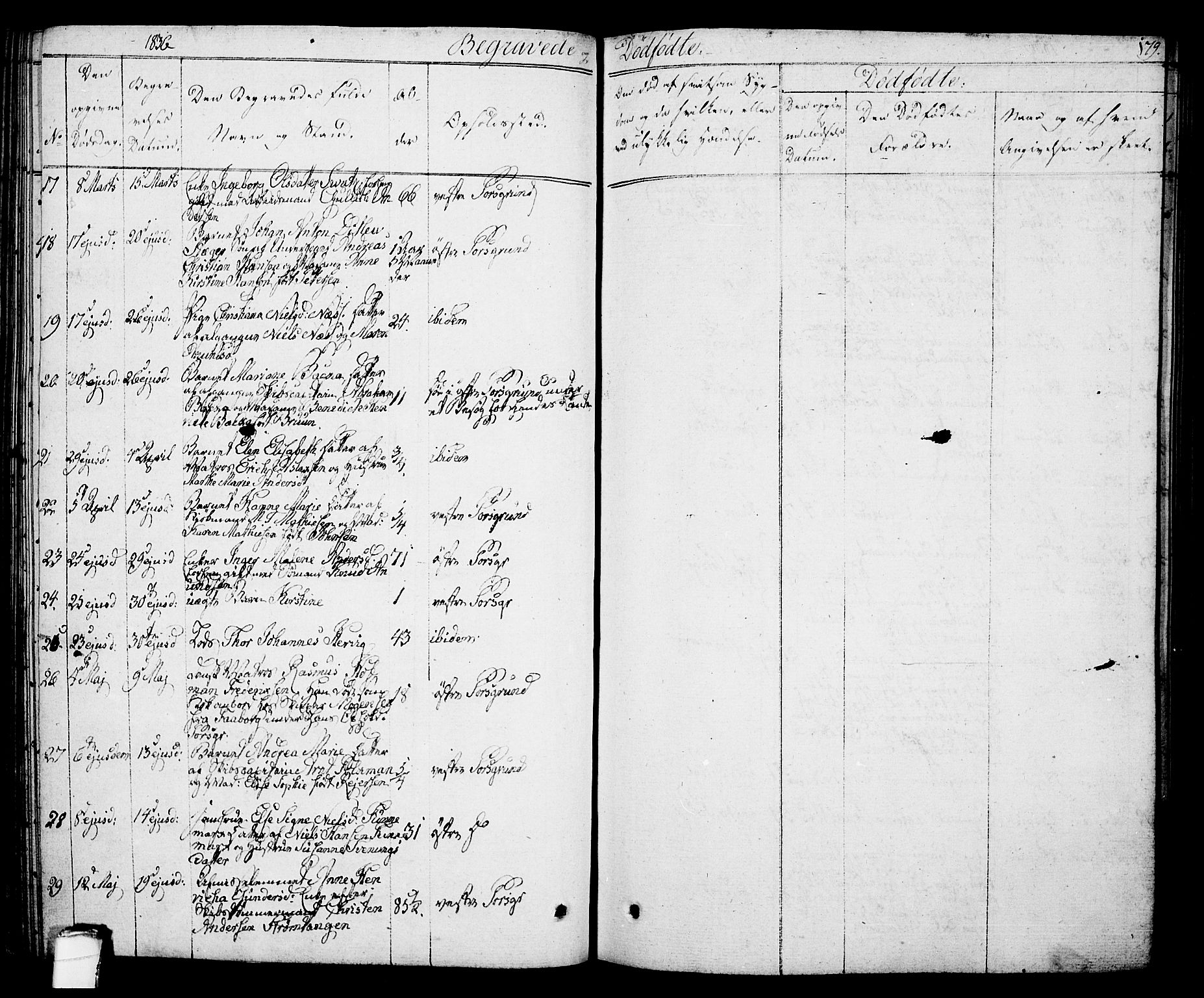 Porsgrunn kirkebøker , SAKO/A-104/F/Fa/L0005: Parish register (official) no. 5, 1828-1840, p. 179