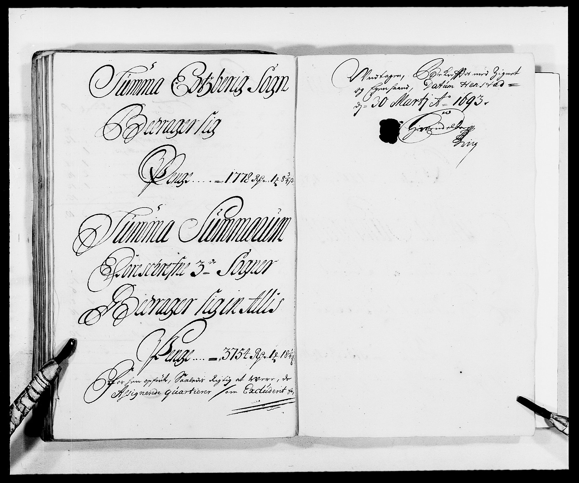 Rentekammeret inntil 1814, Reviderte regnskaper, Fogderegnskap, RA/EA-4092/R06/L0283: Fogderegnskap Heggen og Frøland, 1691-1693, p. 249