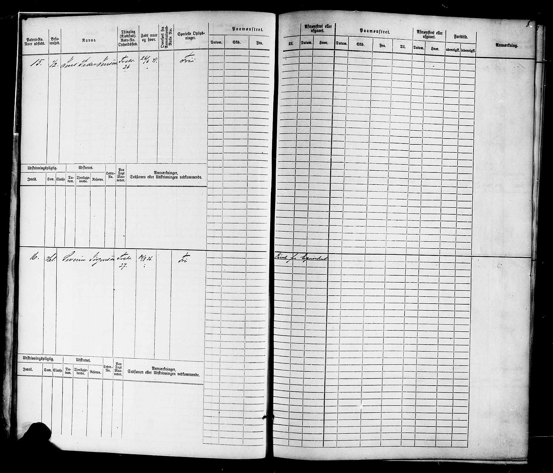 Tvedestrand mønstringskrets, AV/SAK-2031-0011/F/Fb/L0015: Hovedrulle nr 1-766, U-31, 1869-1900, p. 9