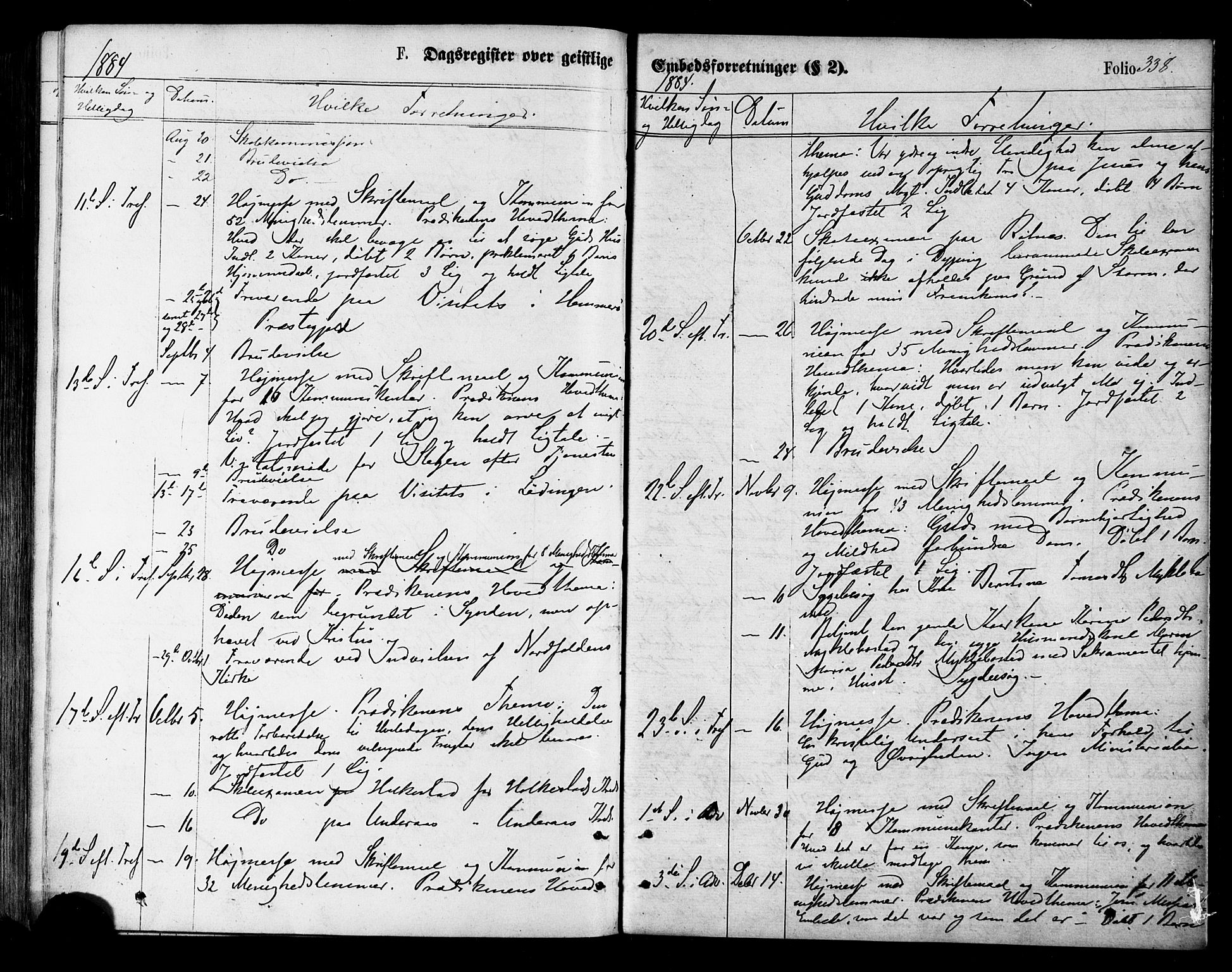Ministerialprotokoller, klokkerbøker og fødselsregistre - Nordland, SAT/A-1459/855/L0802: Parish register (official) no. 855A10, 1875-1886, p. 338