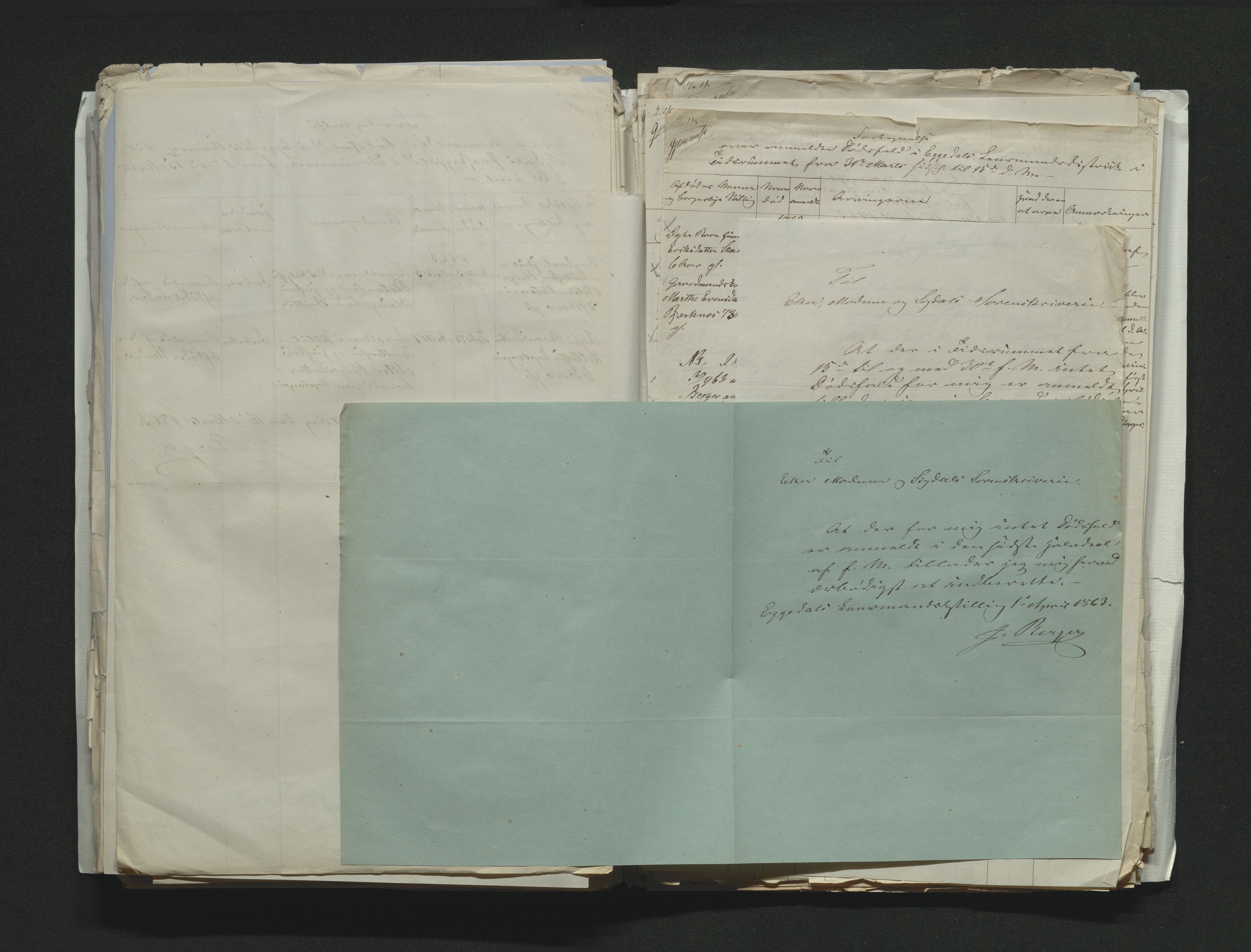 Eiker, Modum og Sigdal sorenskriveri, AV/SAKO-A-123/H/Ha/Hab/L0011: Dødsfallsmeldinger, 1862-1865, p. 294