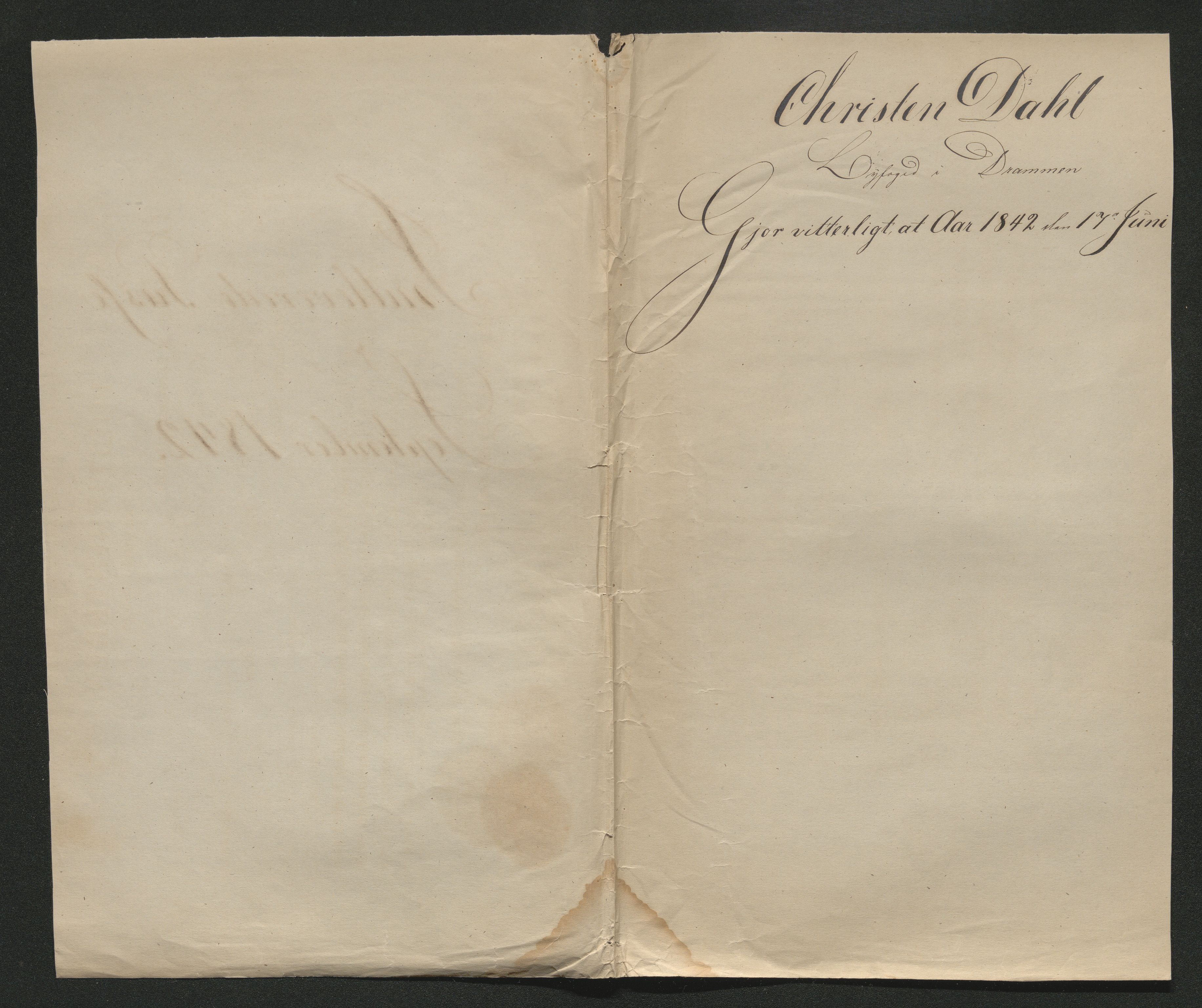 Drammen politikammer, AV/SAKO-A-623/I/Ia/Iab/L0006: Innleverte pass, 1841-1842, p. 544