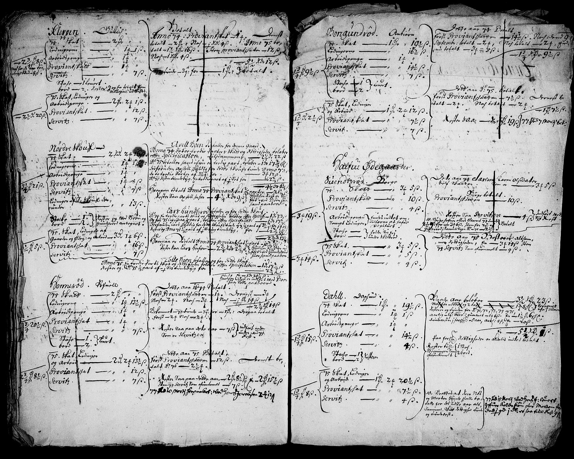 Rentekammeret inntil 1814, Realistisk ordnet avdeling, AV/RA-EA-4070/N/Na/L0003/0004: [XI h]: Tønsbergs amt og Larvik grevskaps jordebøker: / Skatteregnskap for Ramnes, Fon, Vivestad og en del av Høyjord anneks, 1673-1676