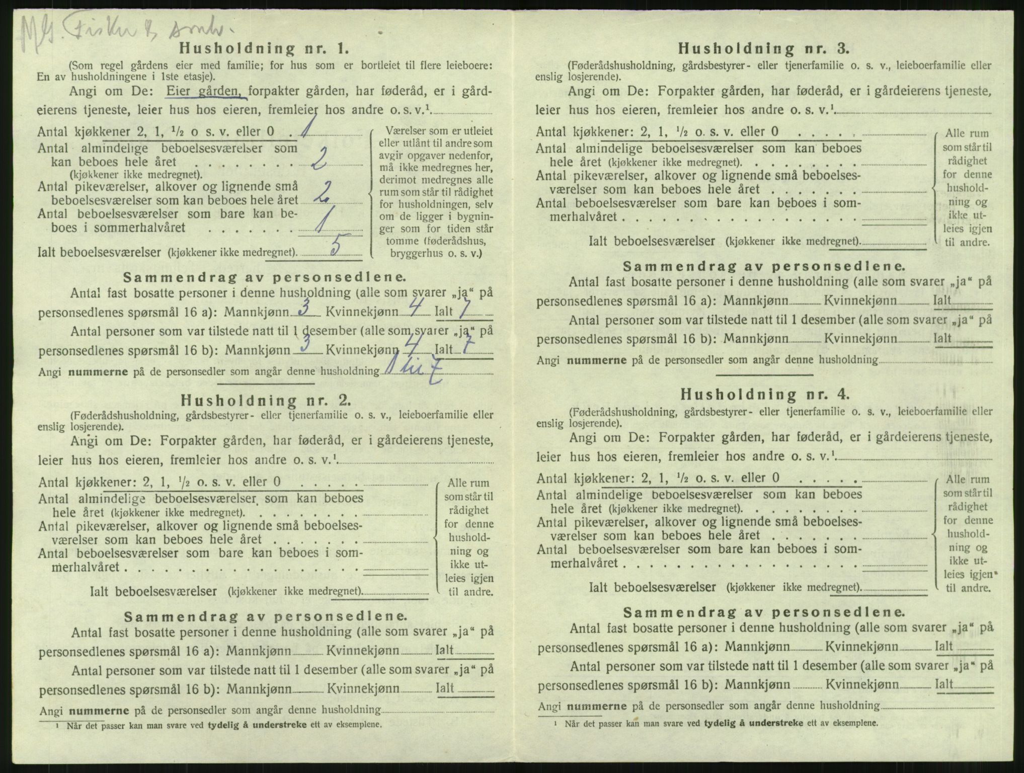 SAT, 1920 census for Øksnes, 1920, p. 725