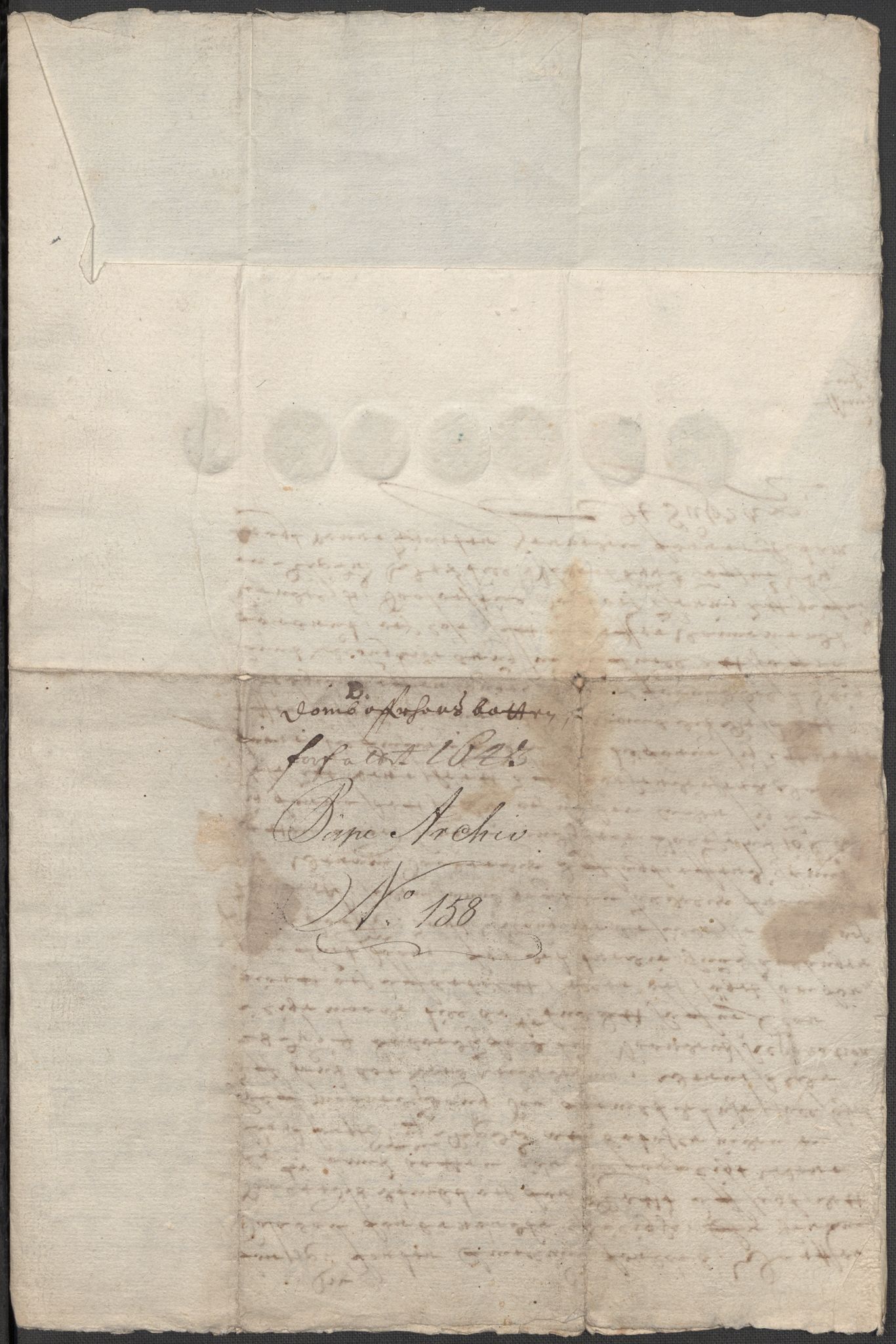 Riksarkivets diplomsamling, AV/RA-EA-5965/F15/L0023: Prestearkiv - Vestfold, 1582-1820, p. 188