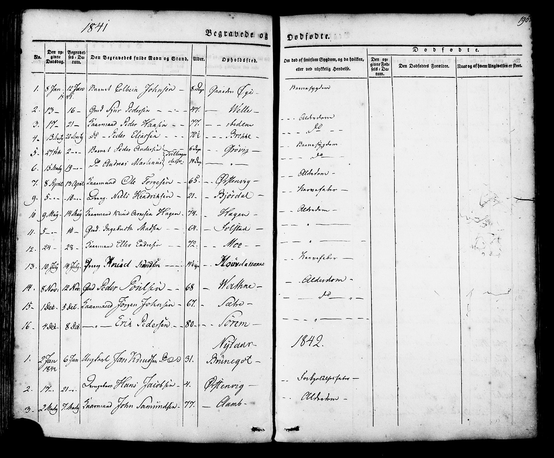 Ministerialprotokoller, klokkerbøker og fødselsregistre - Møre og Romsdal, AV/SAT-A-1454/513/L0174: Parish register (official) no. 513A01, 1831-1855, p. 190