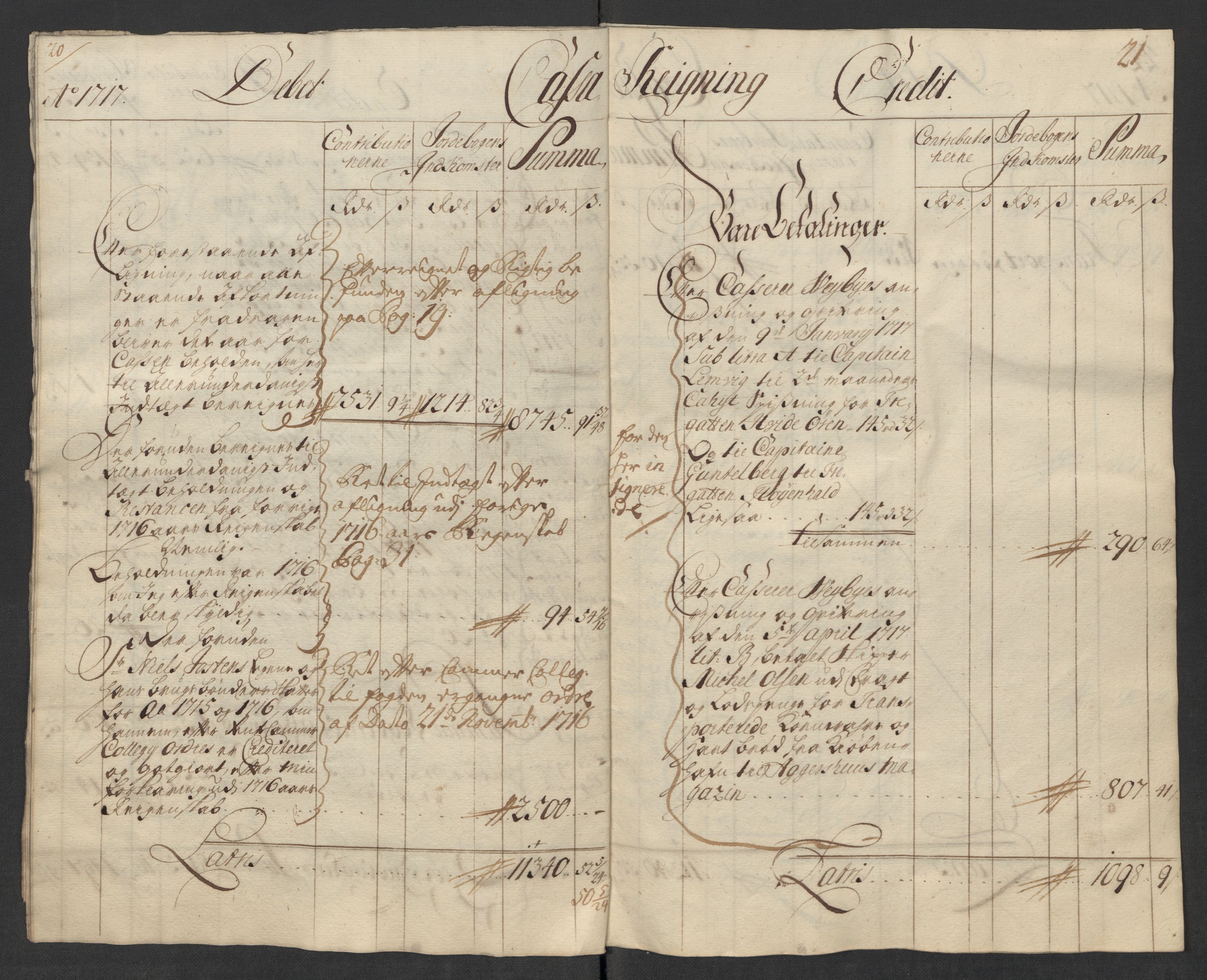 Rentekammeret inntil 1814, Reviderte regnskaper, Fogderegnskap, AV/RA-EA-4092/R39/L2326: Fogderegnskap Nedenes, 1717, p. 14